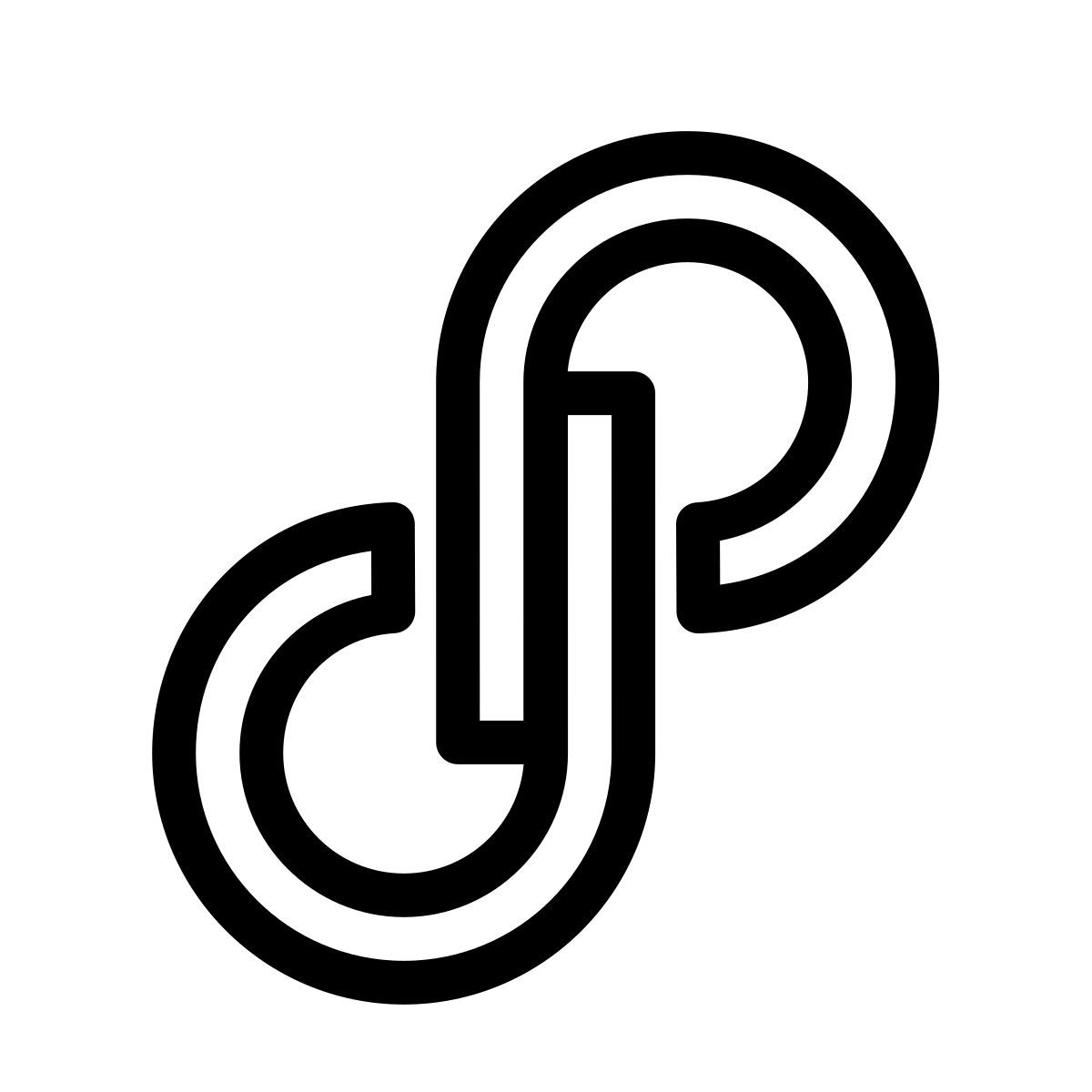 ios 17 outlined style 포쉬마크 icon