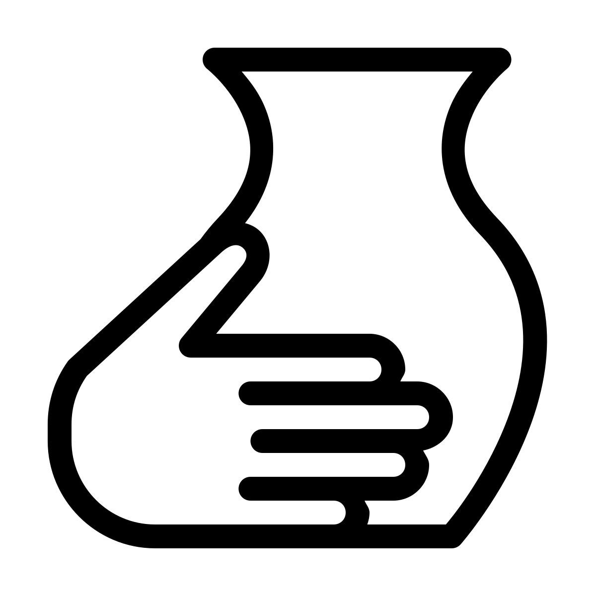 ios 17 outlined style taller de ceramica icon