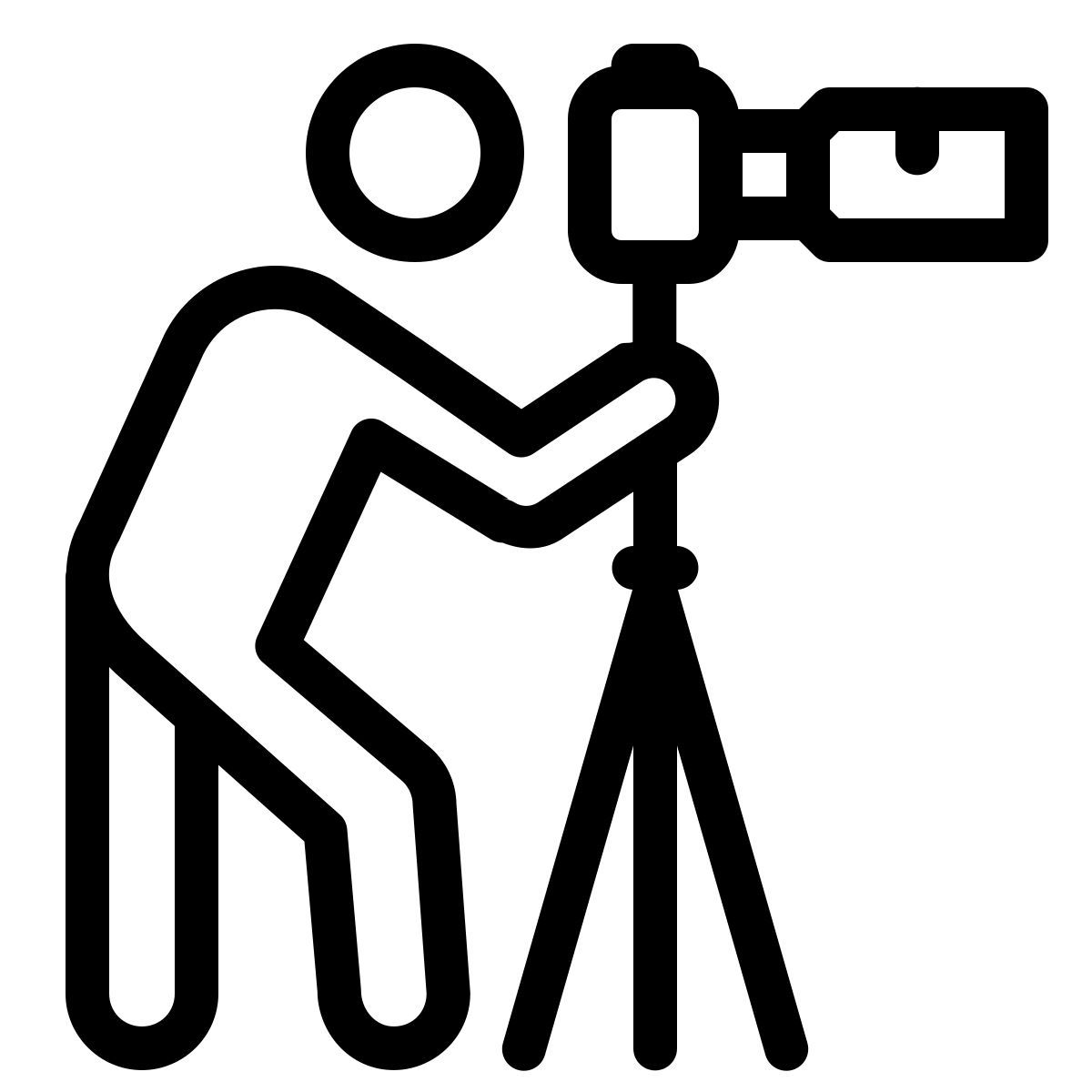 ios 17 outlined style professioneller fotograf icon