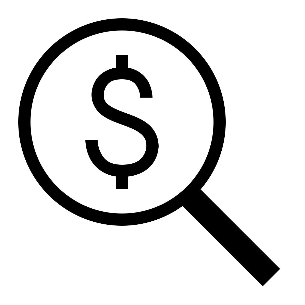 ios 17 outlined style profit analysis icon