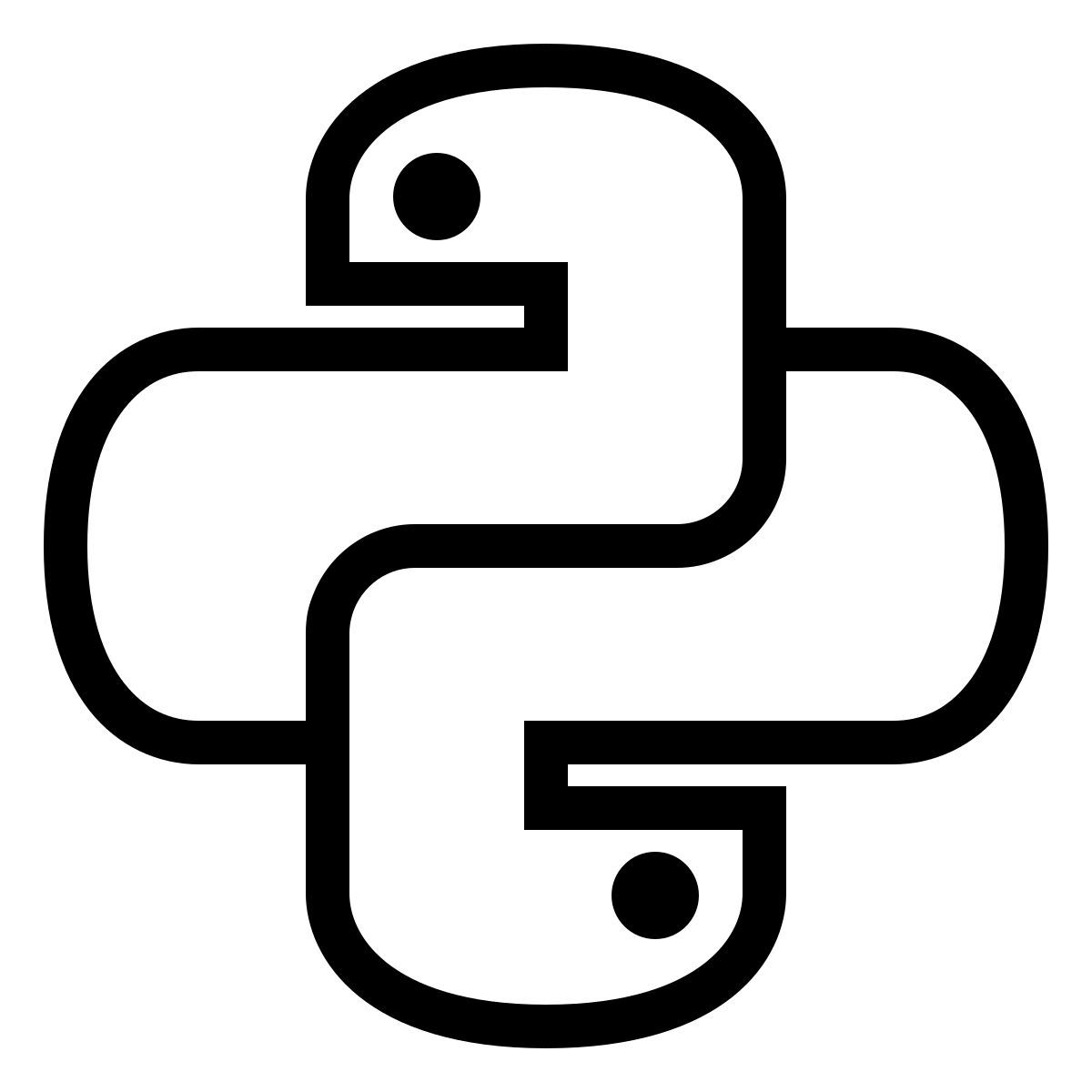 ios 17 outlined style python icon