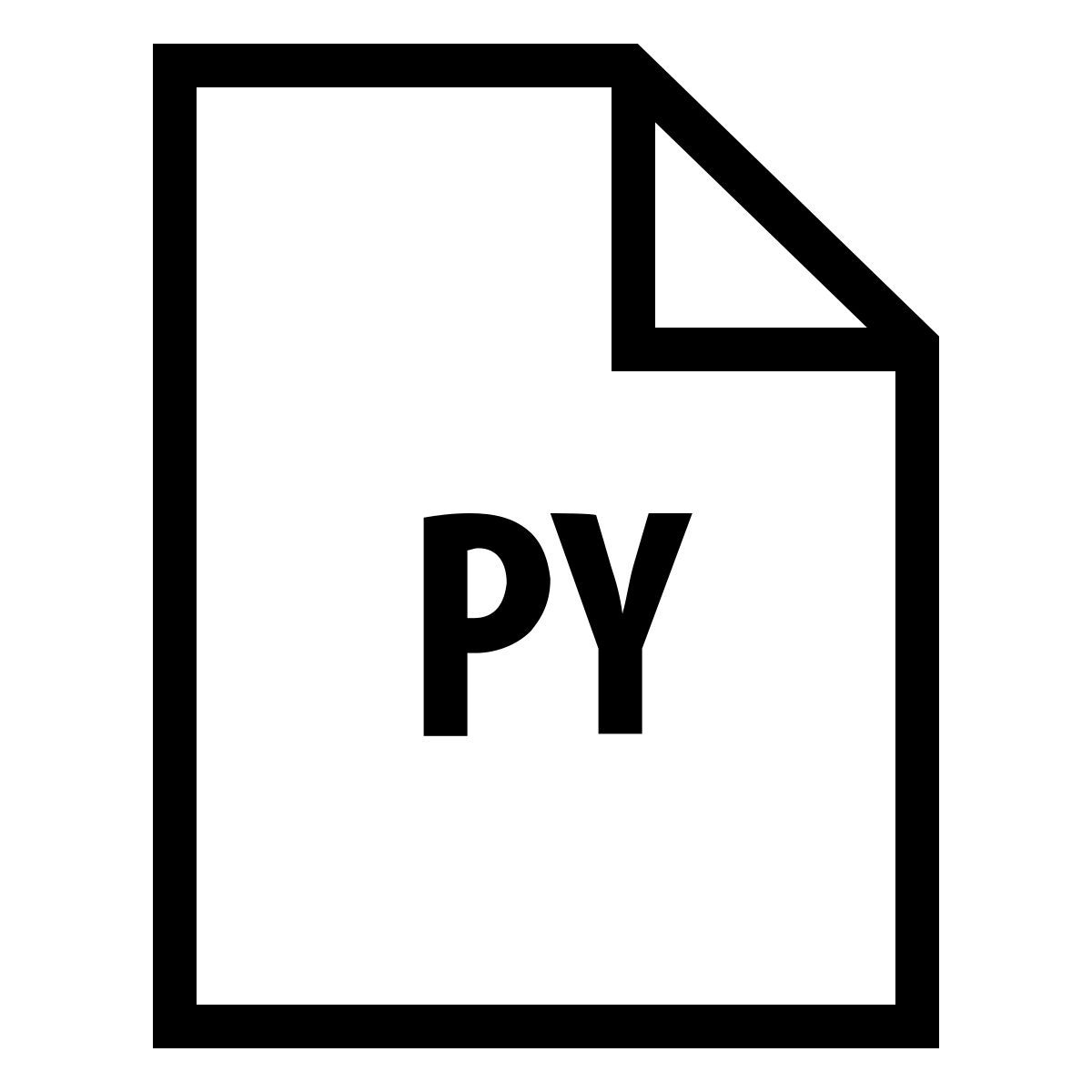 ios 17 outlined style file python icon