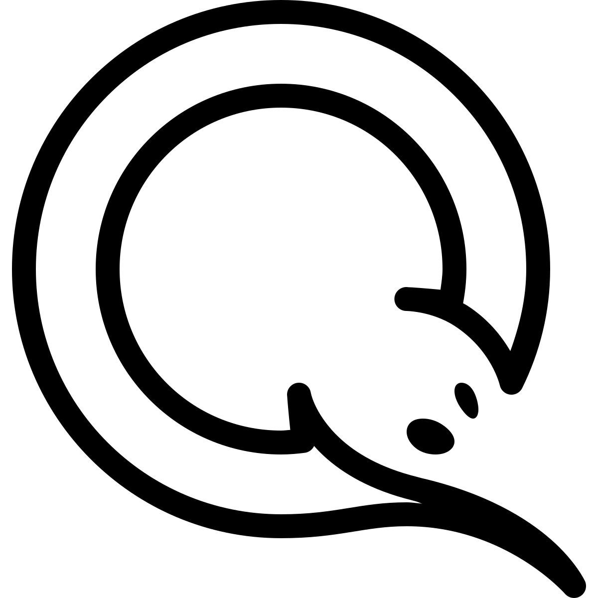 ios 17 outlined style 키위 icon