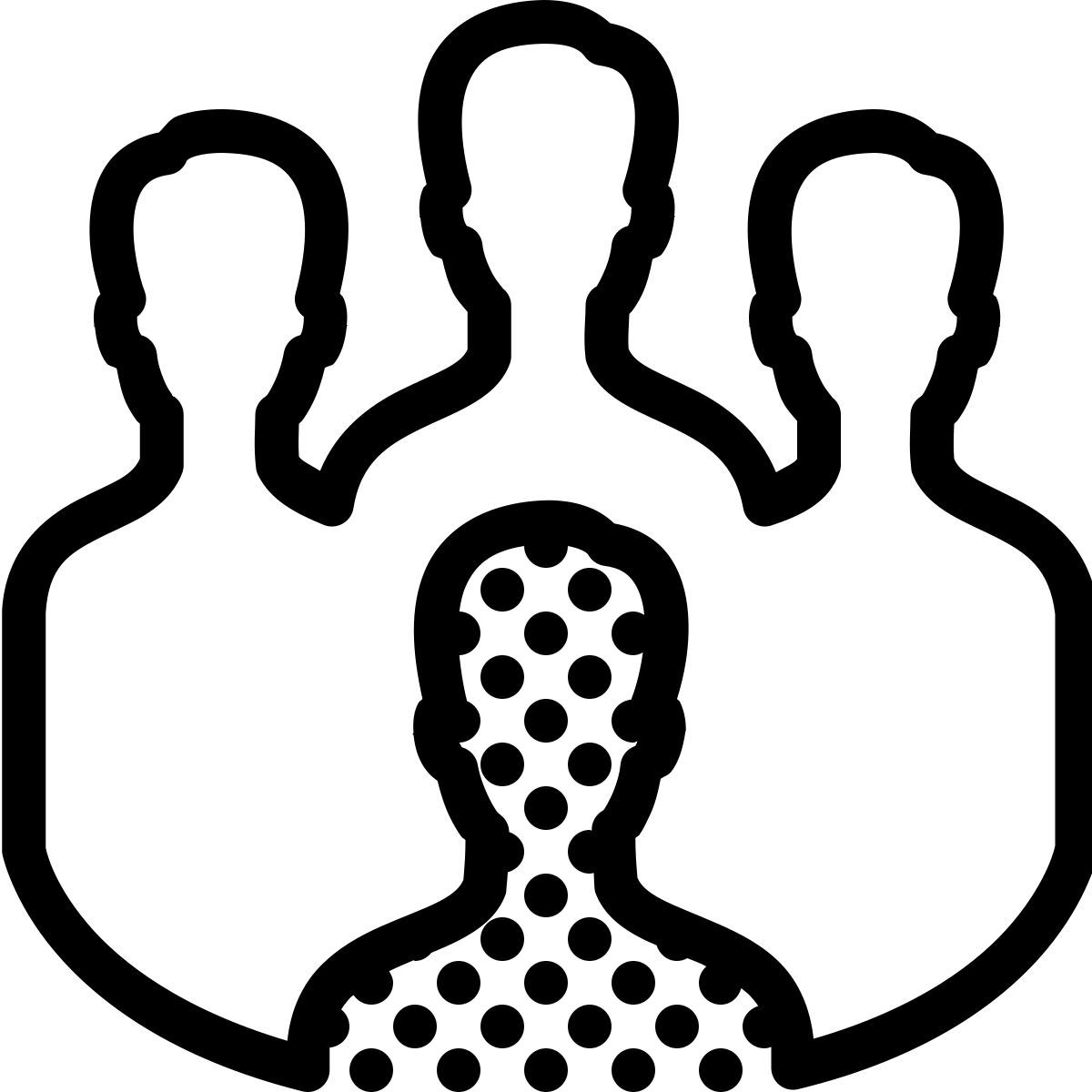 ios 17 outlined style 민족적 우월감 icon