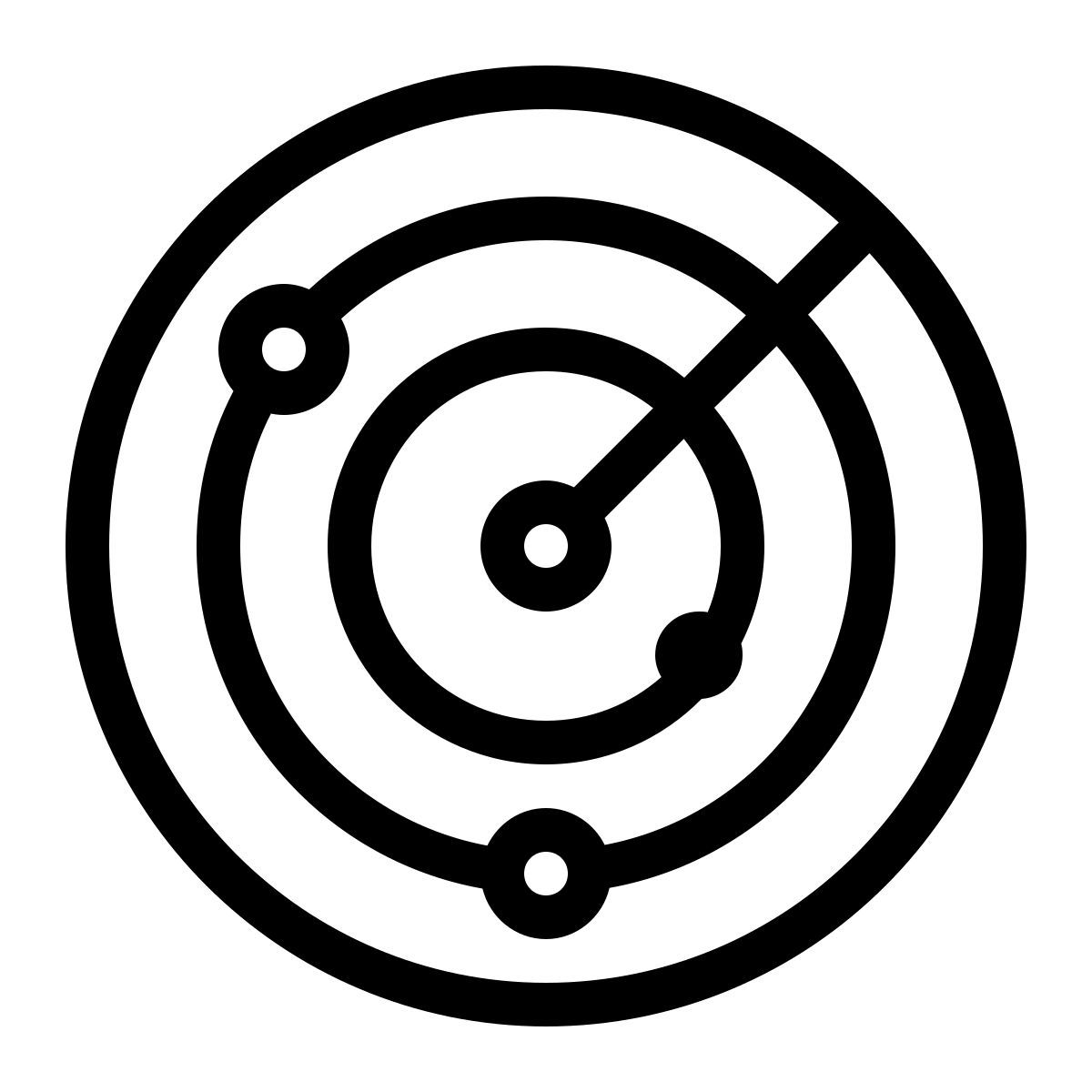 ios 17 outlined style radar icon