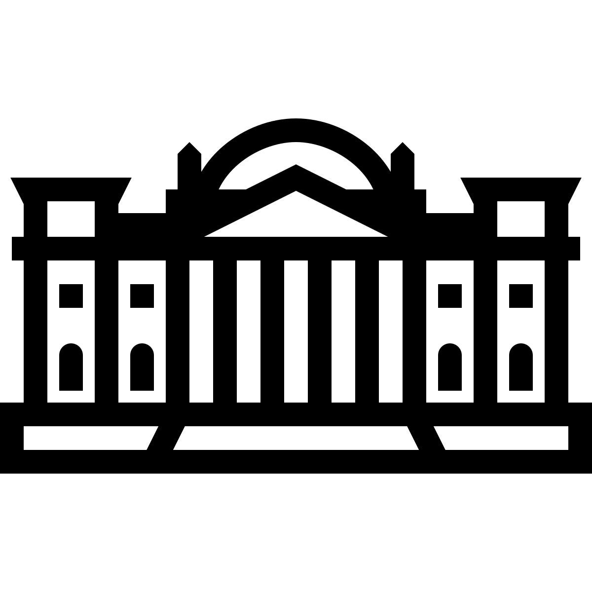 ios 17 outlined style reichstag icon