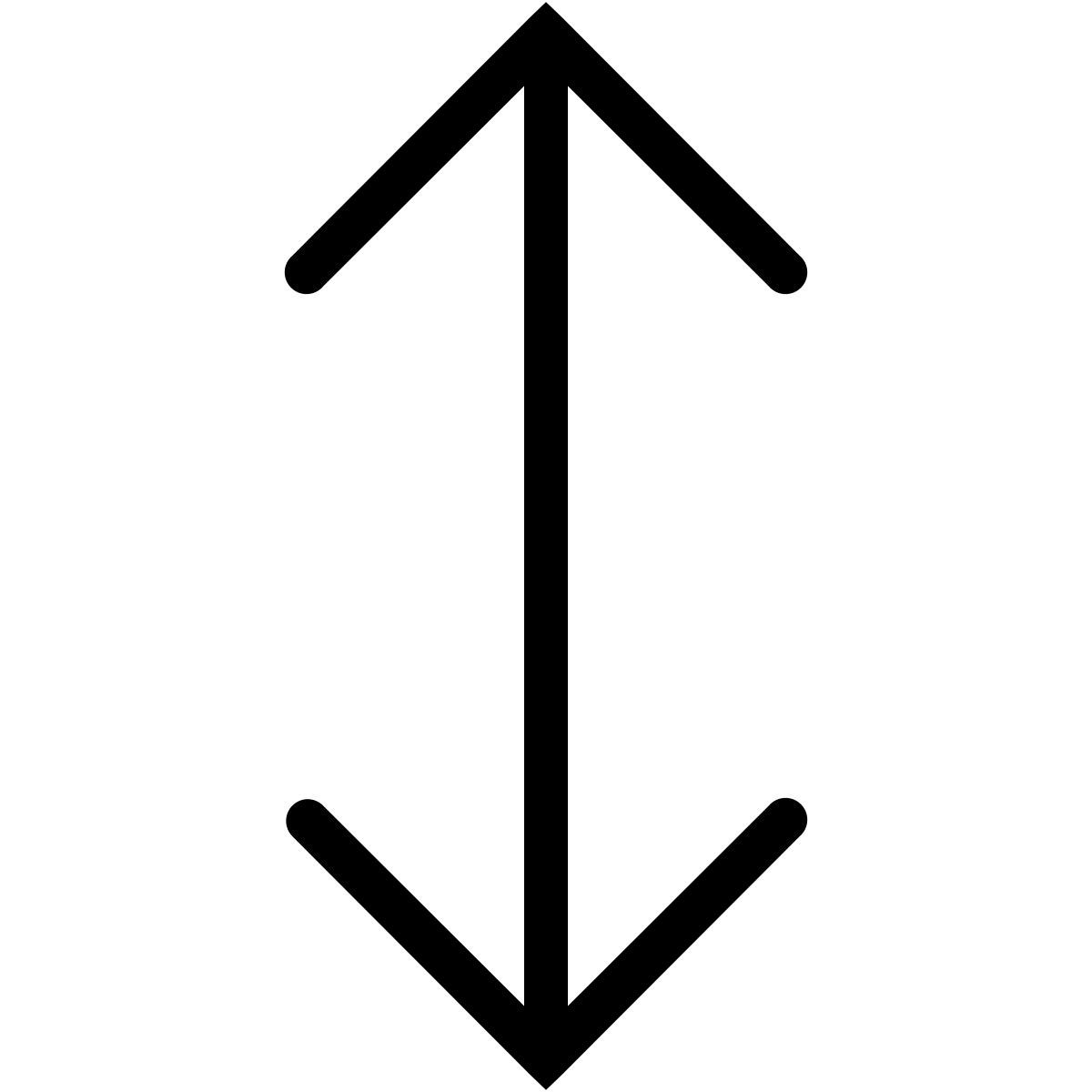 ios 17 outlined style resize vertical icon