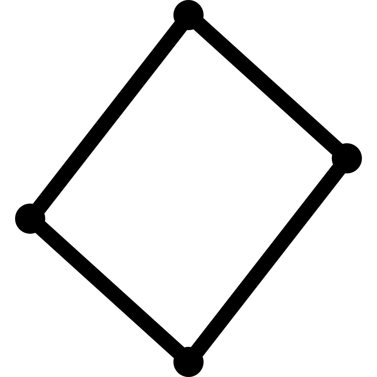 ios 17 outlined style 마름모꼴 모양 icon