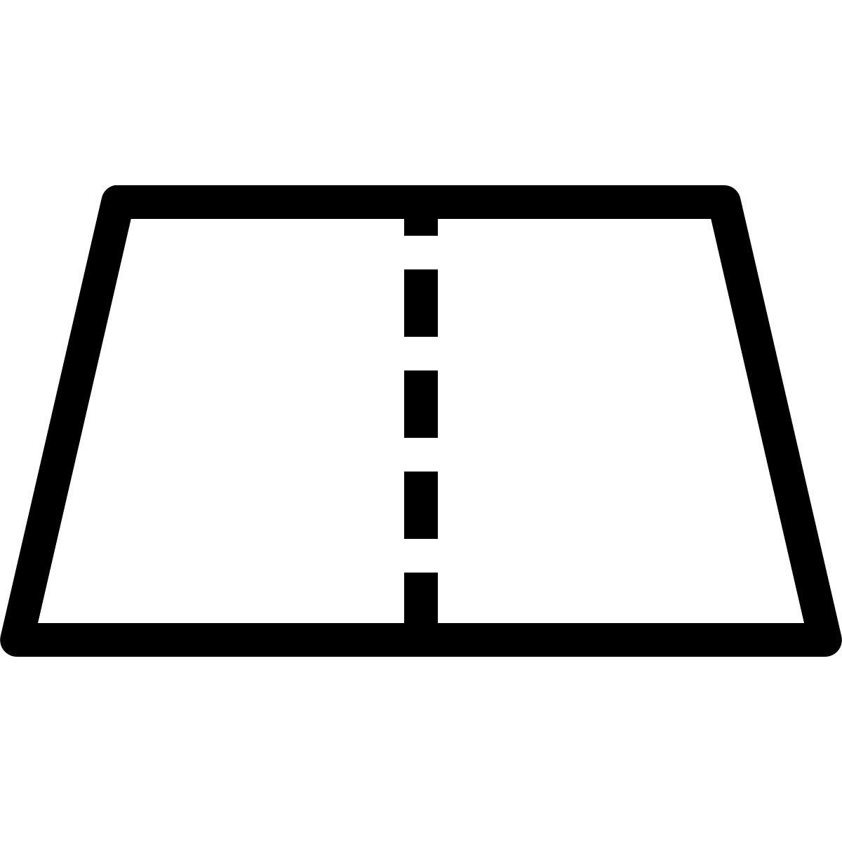 ios 17 outlined style 도로 icon