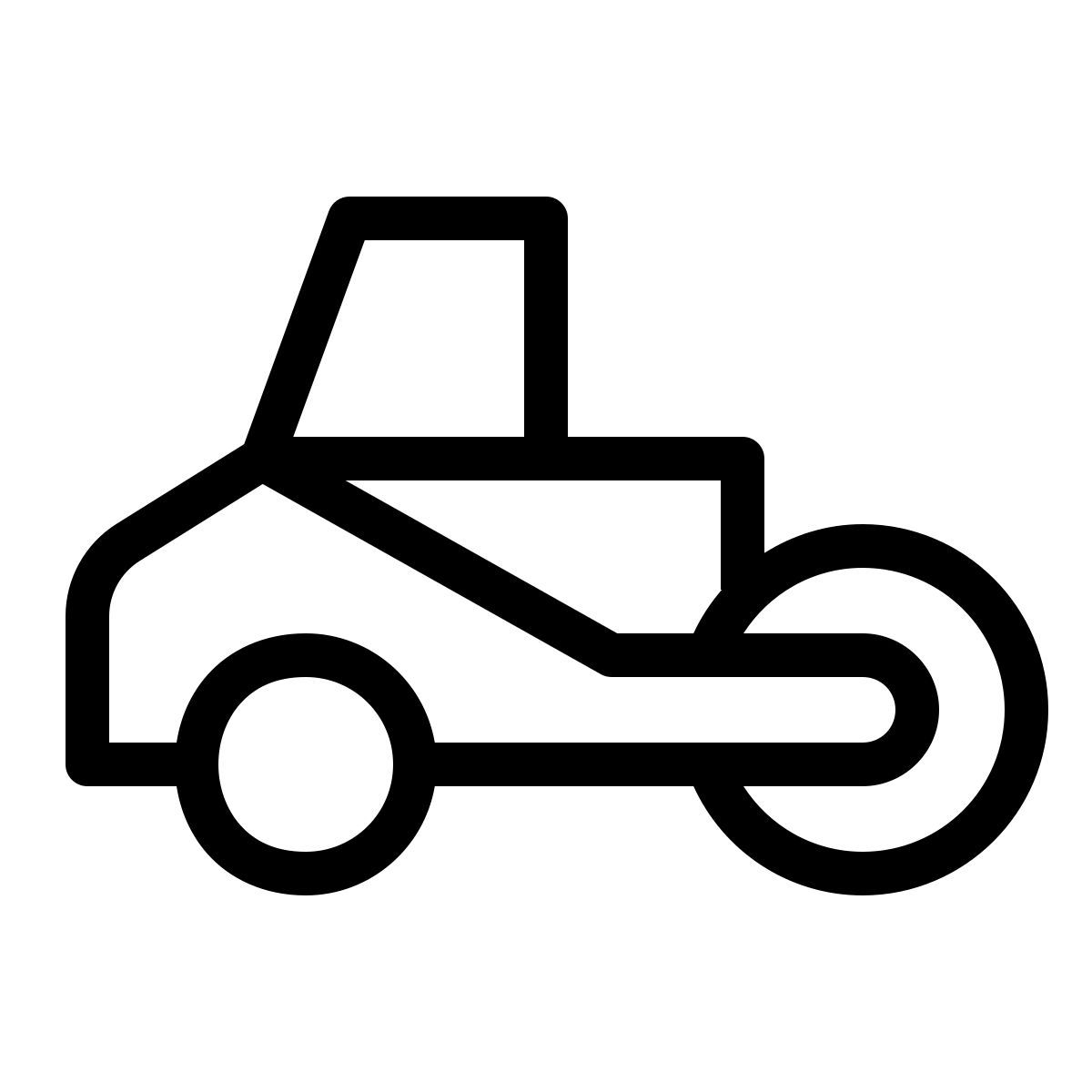 ios 17 outlined style rullo compressore icon