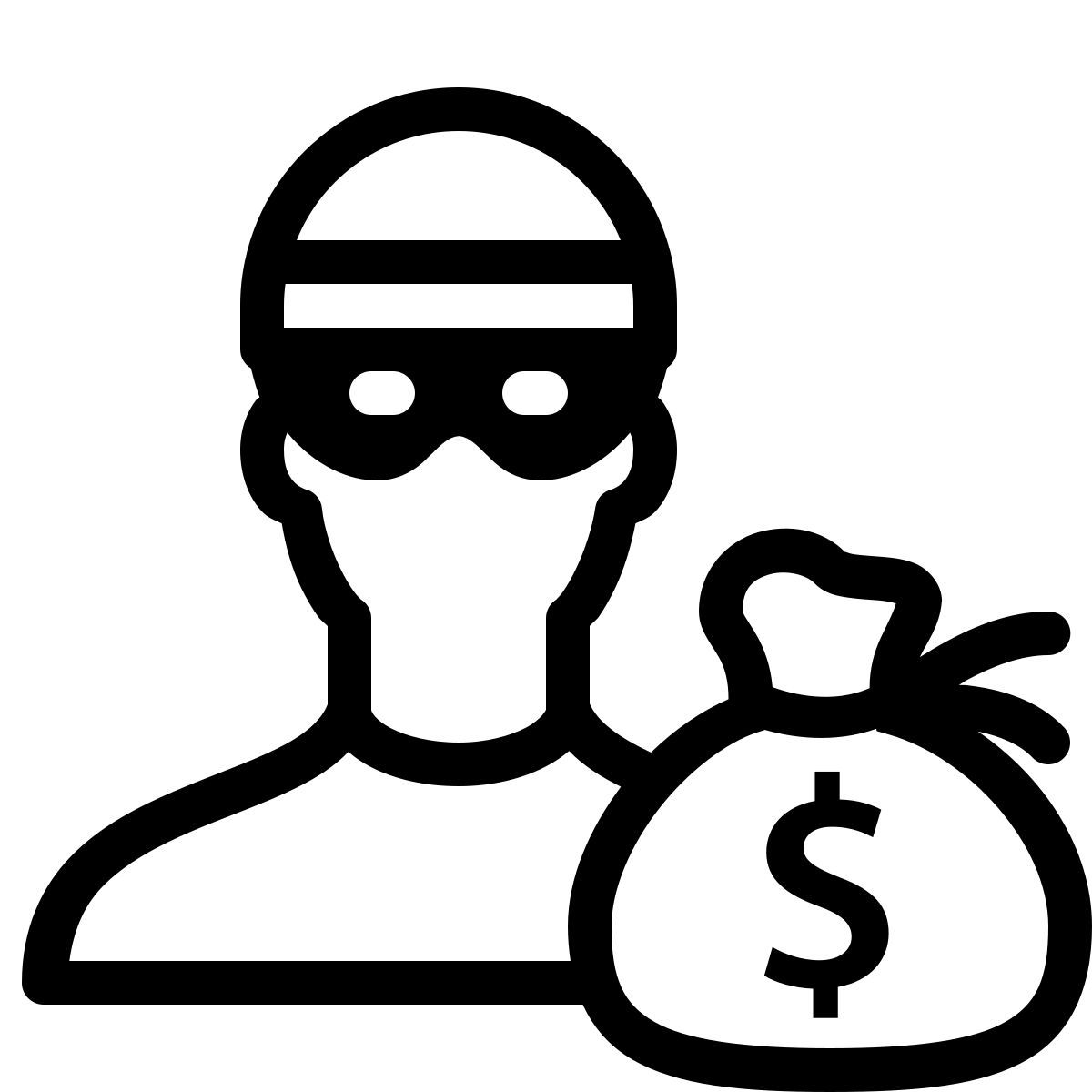 ios 17 outlined style ladrones icon