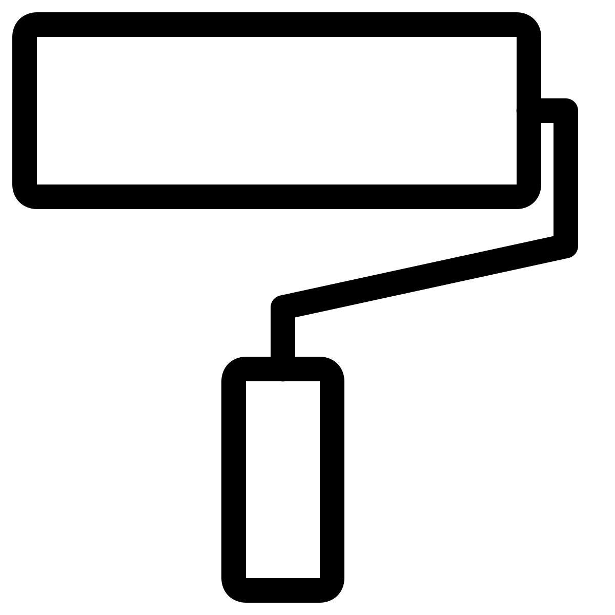 ios 17 outlined style roller brush  v2 icon