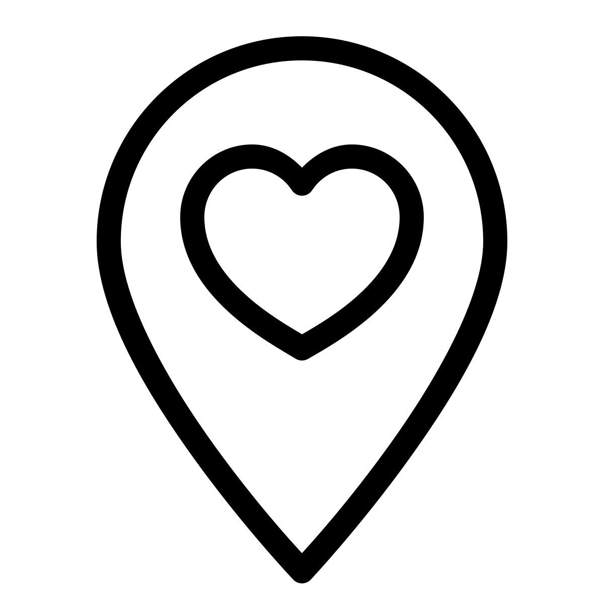 ios 17 outlined style 浪漫的地方 icon