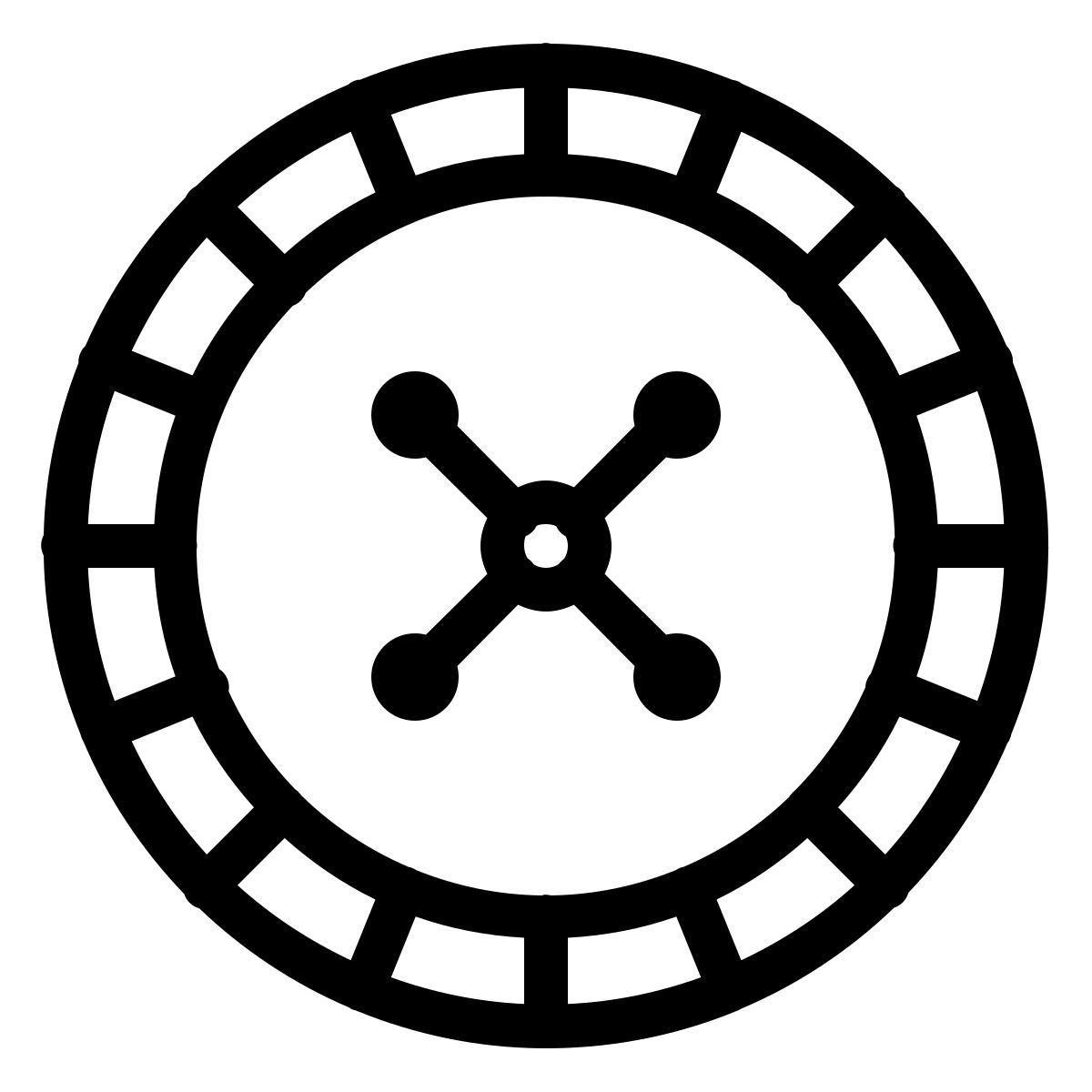 ios 17 outlined style roulette icon