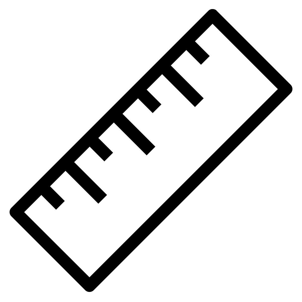 ios 17 outlined style ruler icon