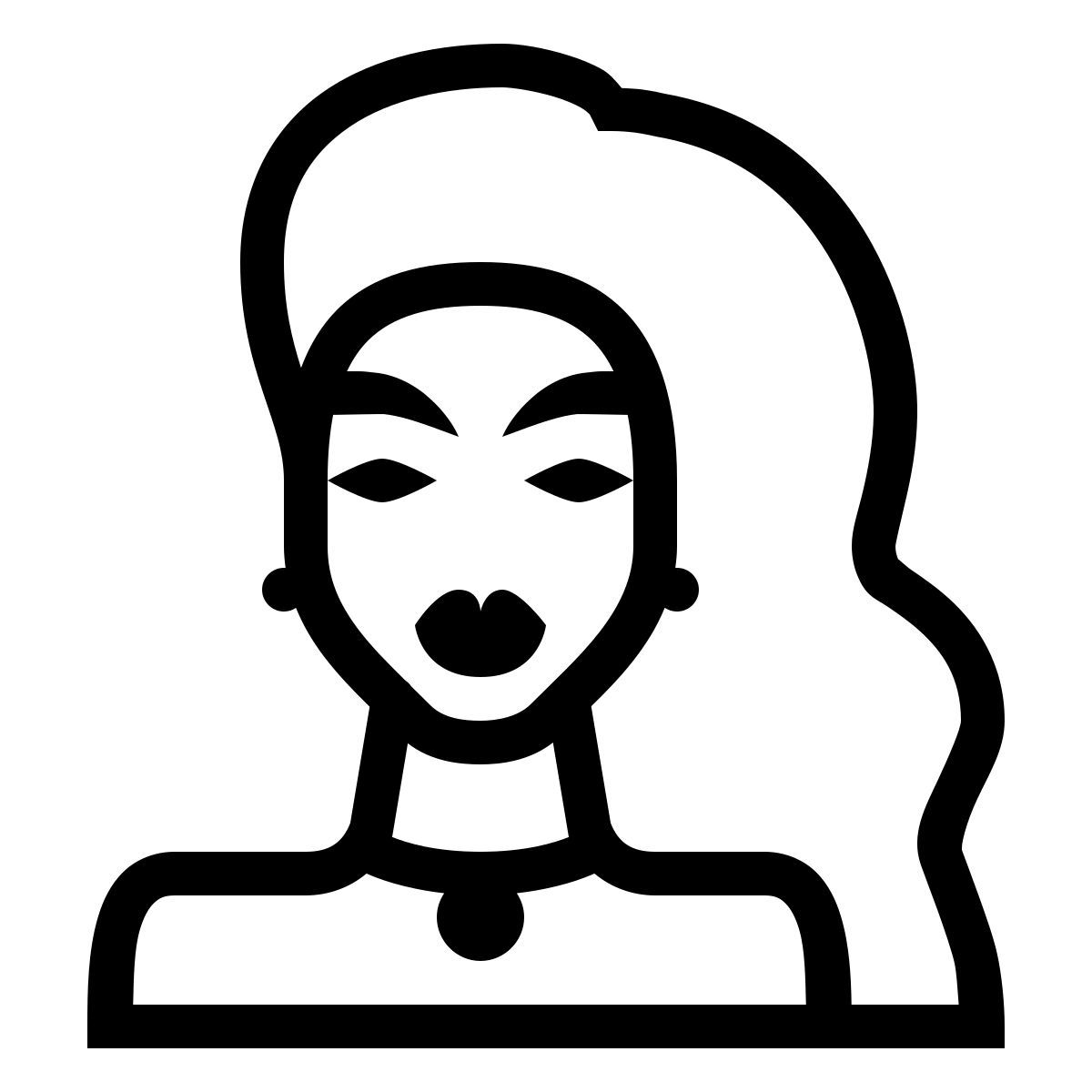 ios 17 outlined style 루 폴 icon