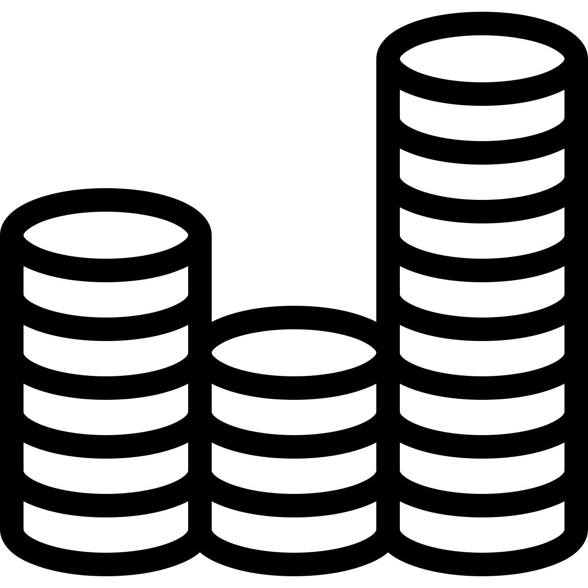 ios 17 outlined style comportamiento de las ventas icon