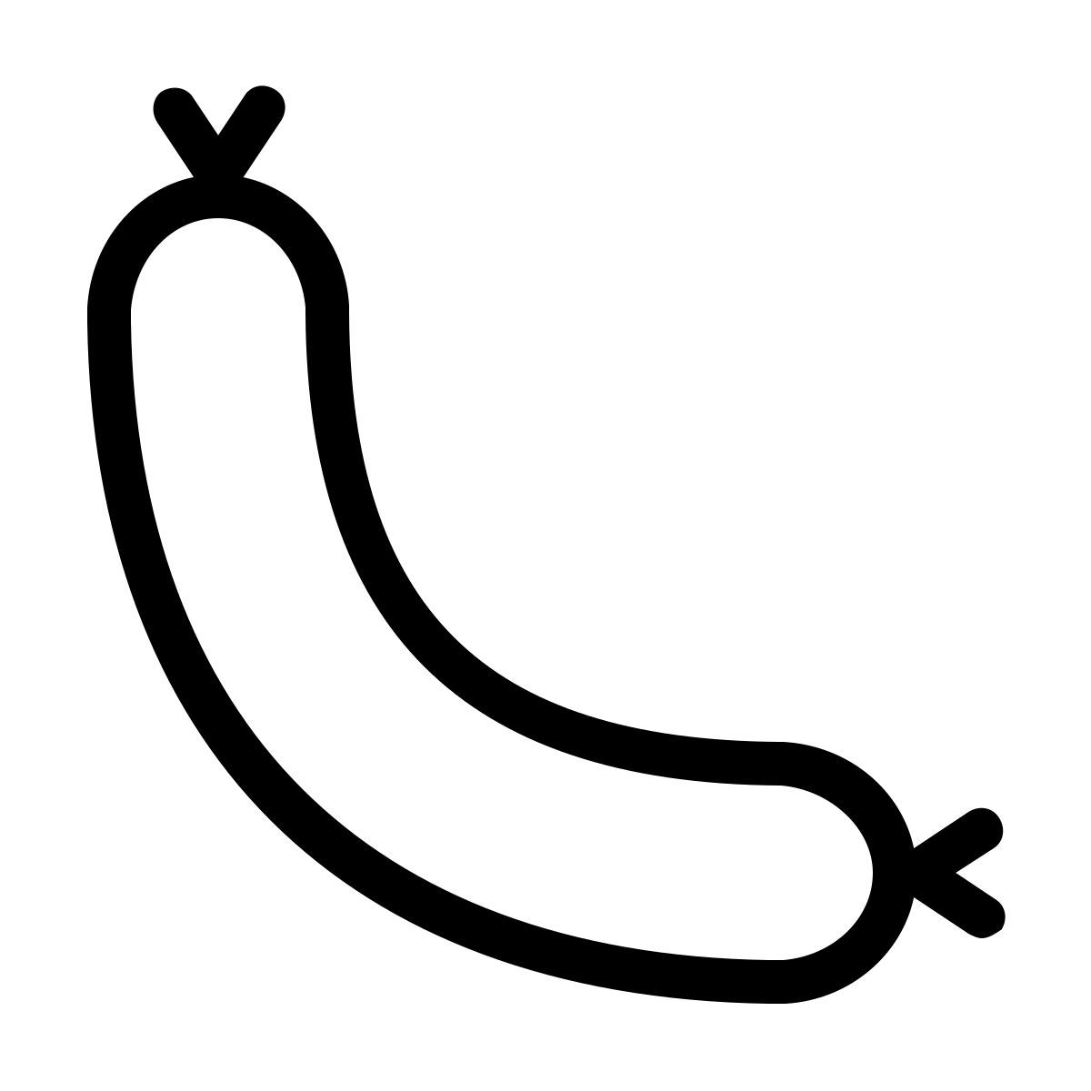 ios 17 outlined style salsiccia icon