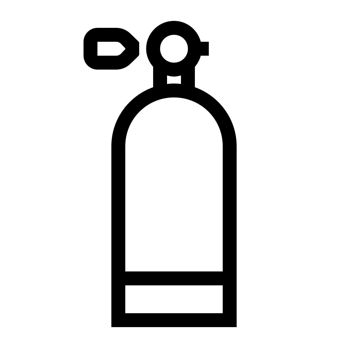 ios 17 outlined style tanque de buceo icon