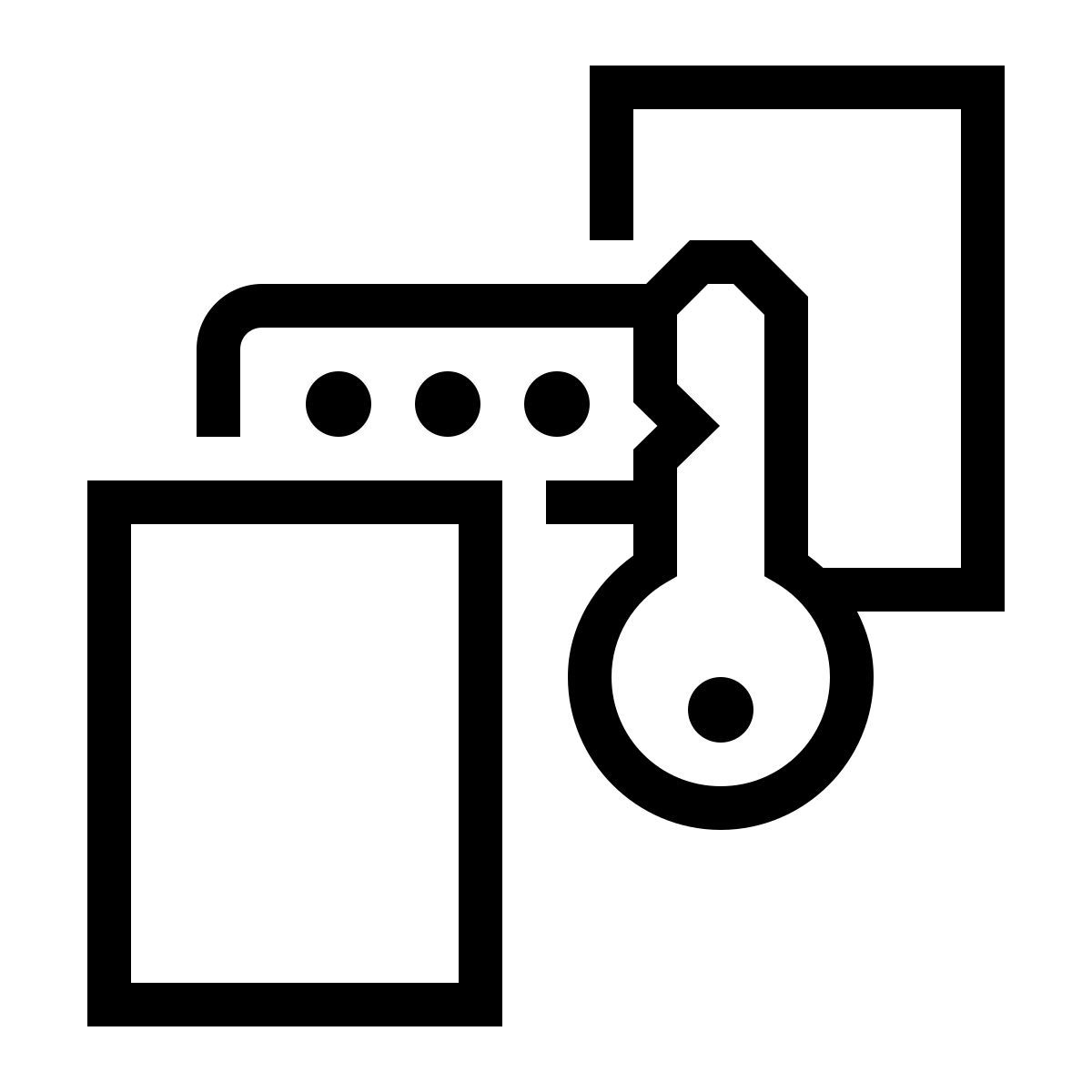 ios 17 outlined style separado usando uma palavra chave icon