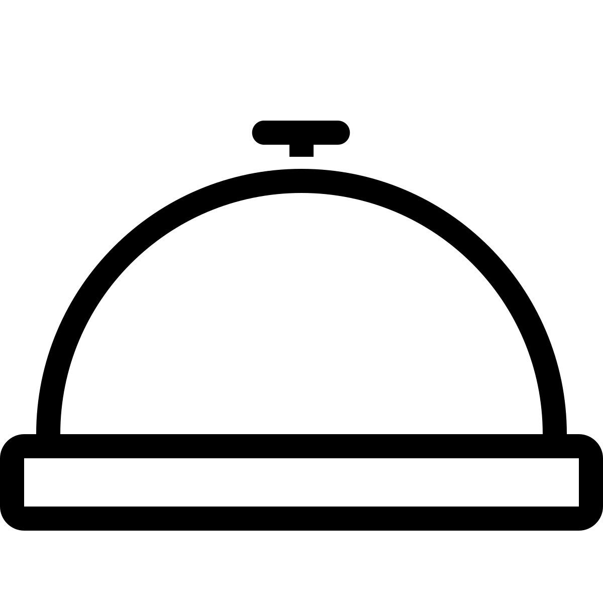 ios 17 outlined style 서비스 벨 icon