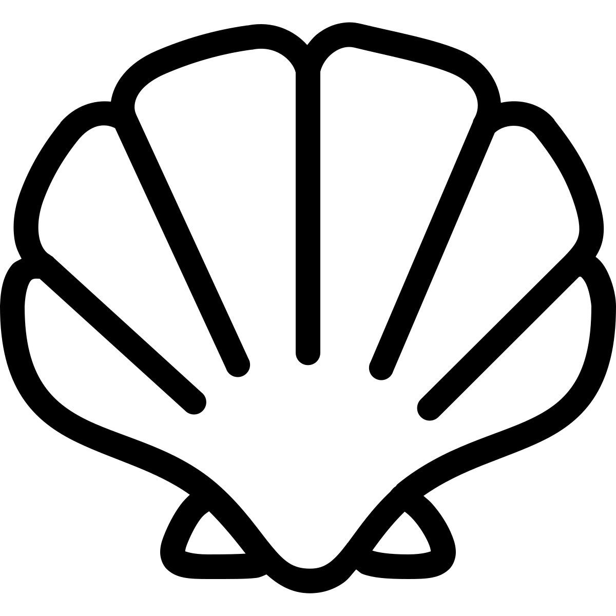 ios 17 outlined style shellfish icon