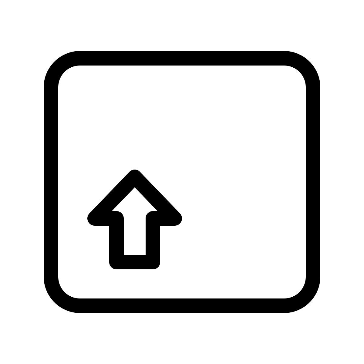 ios 17 outlined style shift mac icon