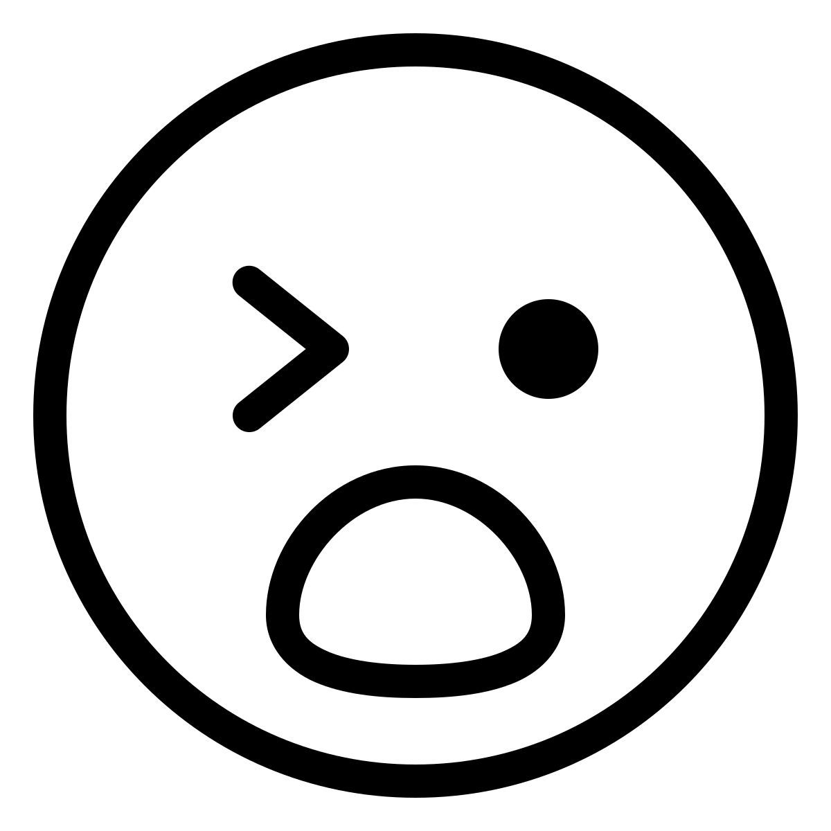 ios 17 outlined style shocker emoji icon