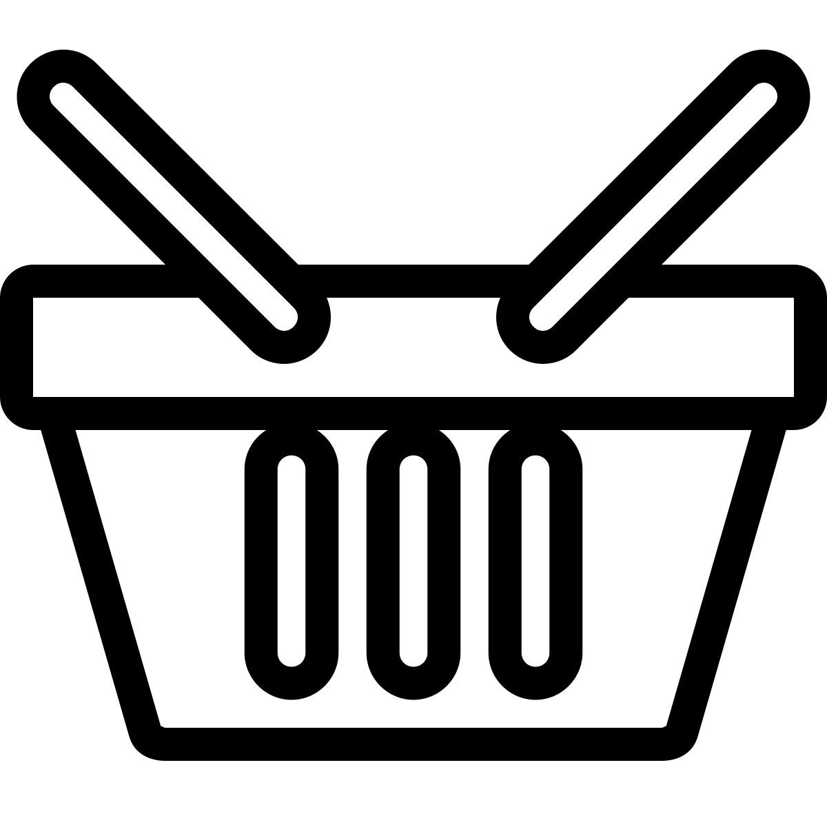 ios 17 outlined style einkaufskorb icon