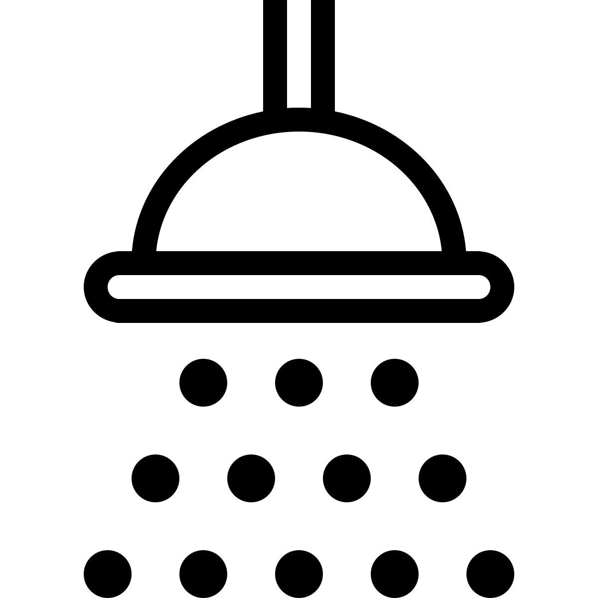 ios 17 outlined style shower icon