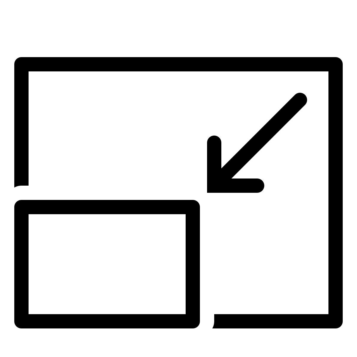 ios 17 outlined style shrink icon