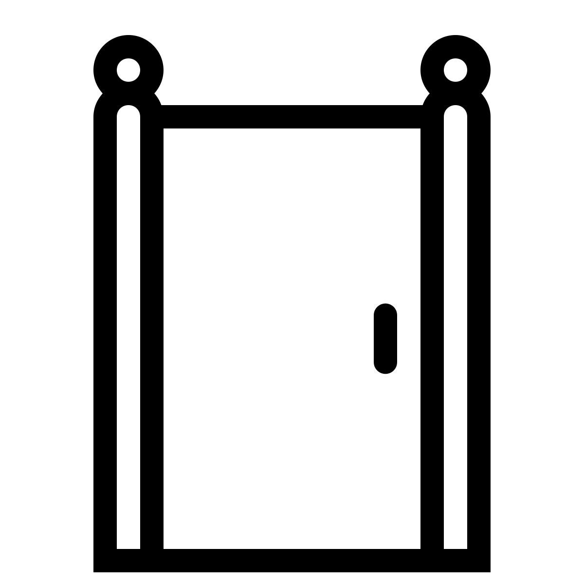 ios 17 outlined style closed door icon