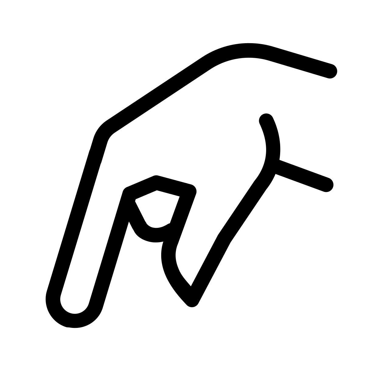 ios 17 outlined style sign language q icon