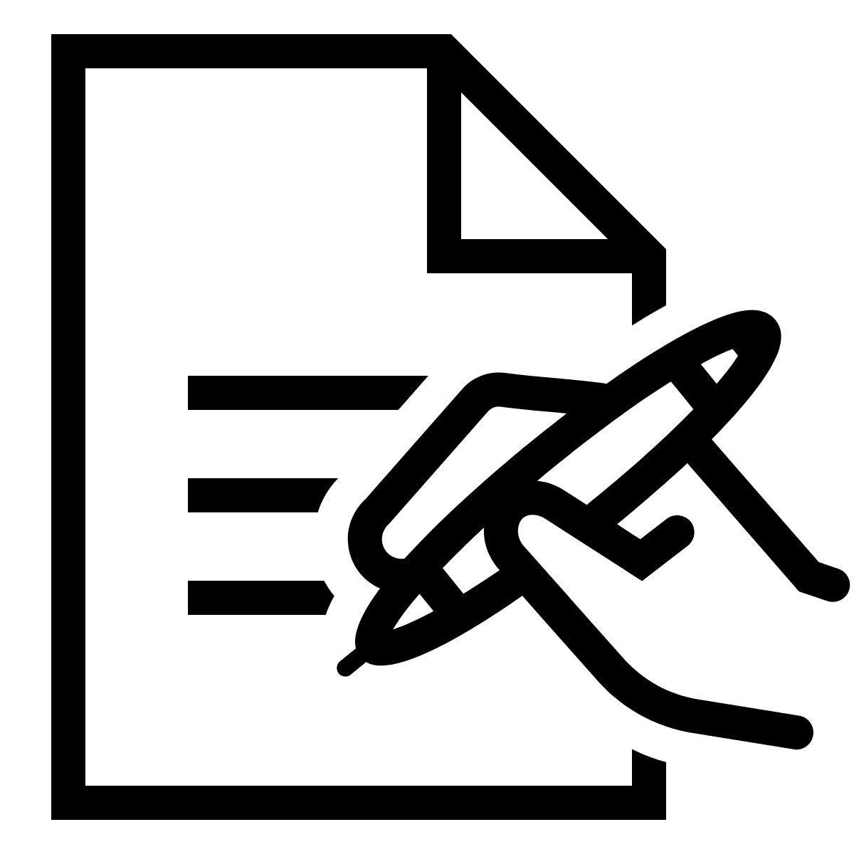 ios 17 outlined style firmar un documento icon