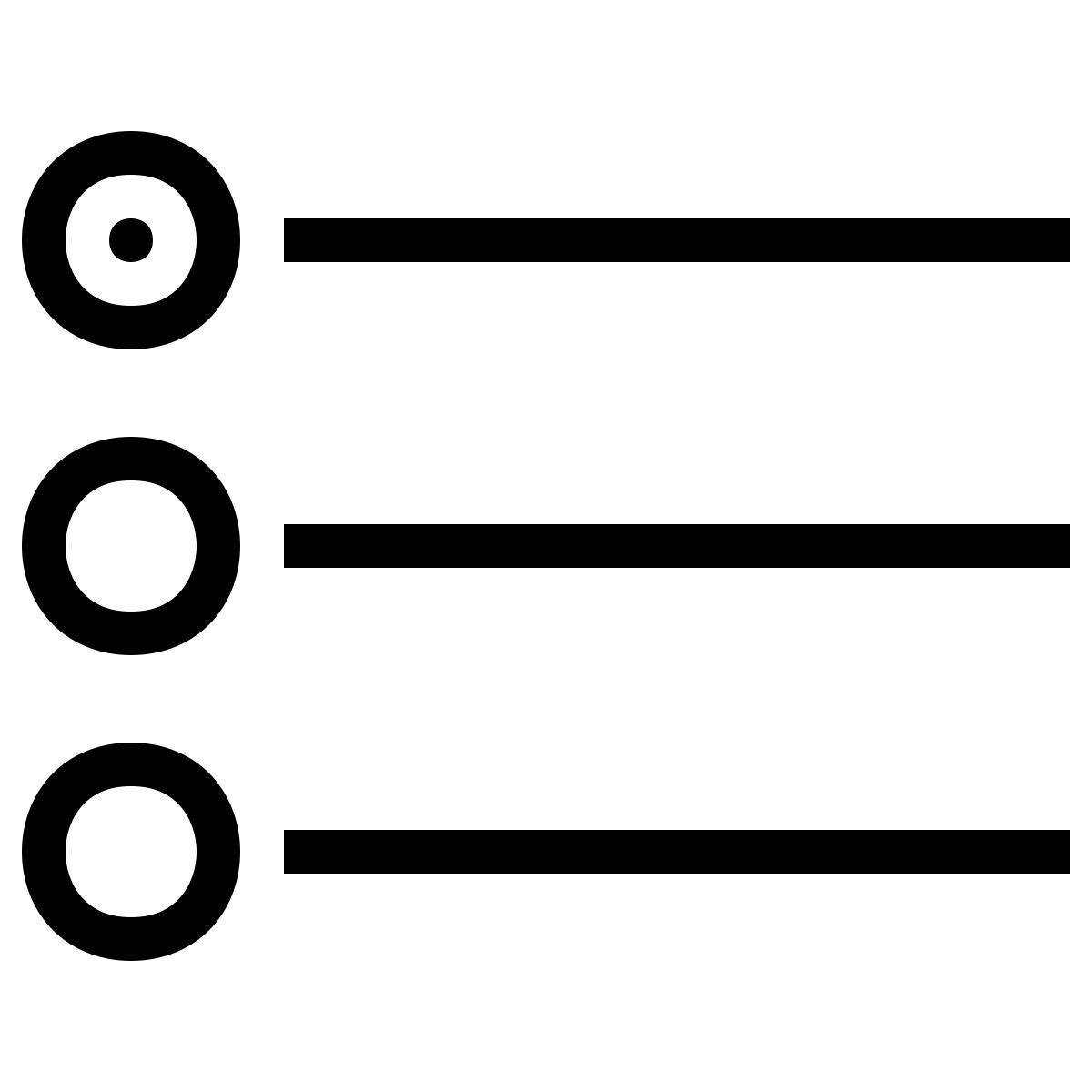 ios 17 outlined style scelta unica icon