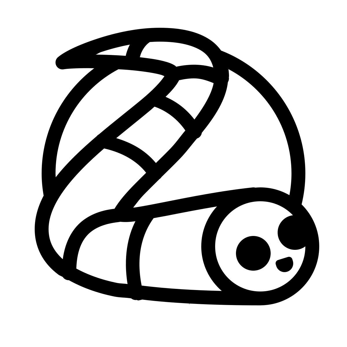 ios 17 outlined style slither io icon