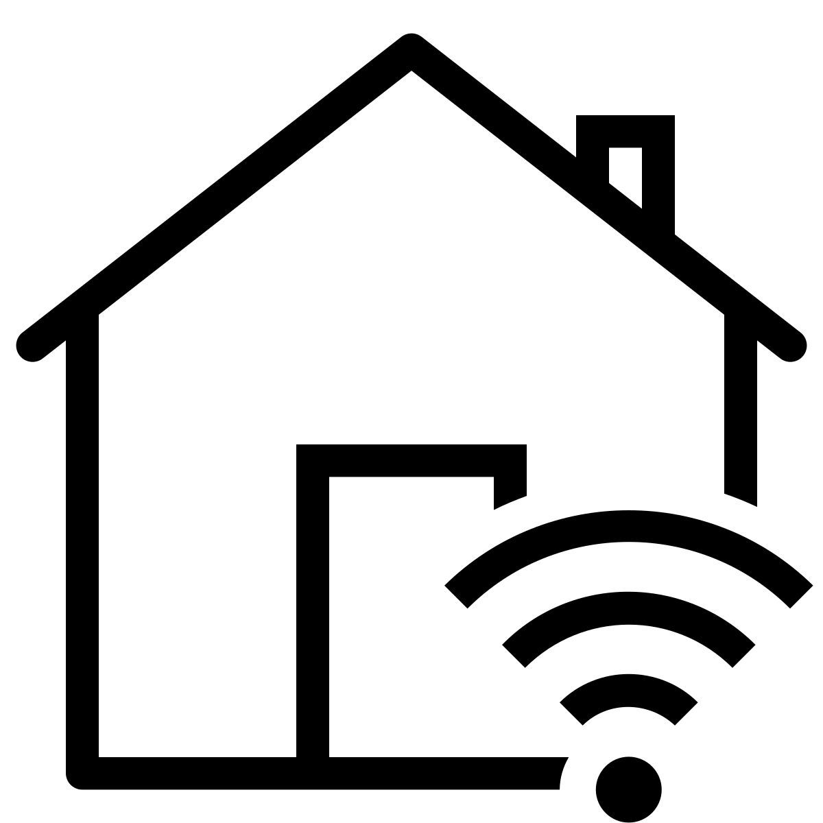 ios 17 outlined style conexión de smart home icon