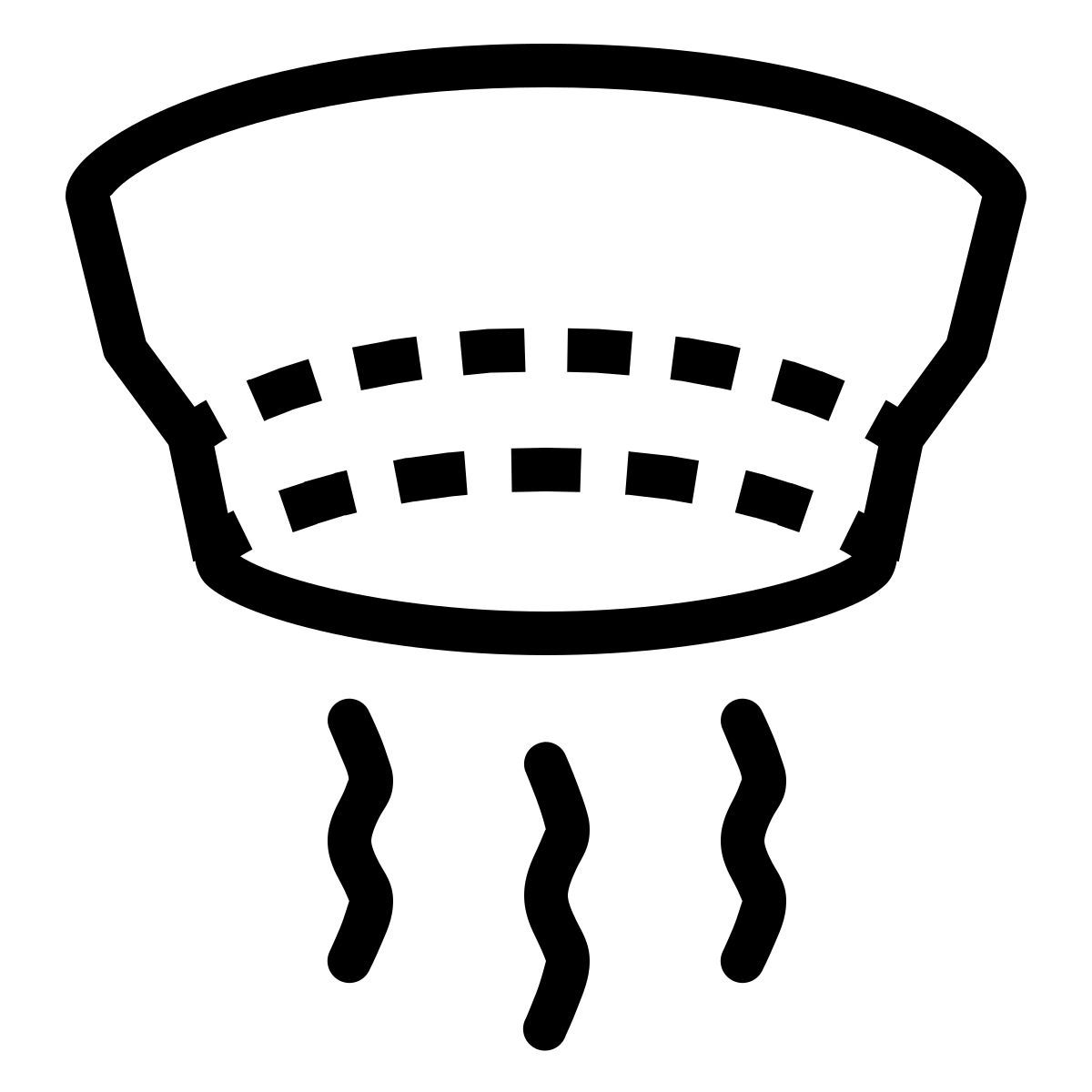 ios 17 outlined style smoke detector icon