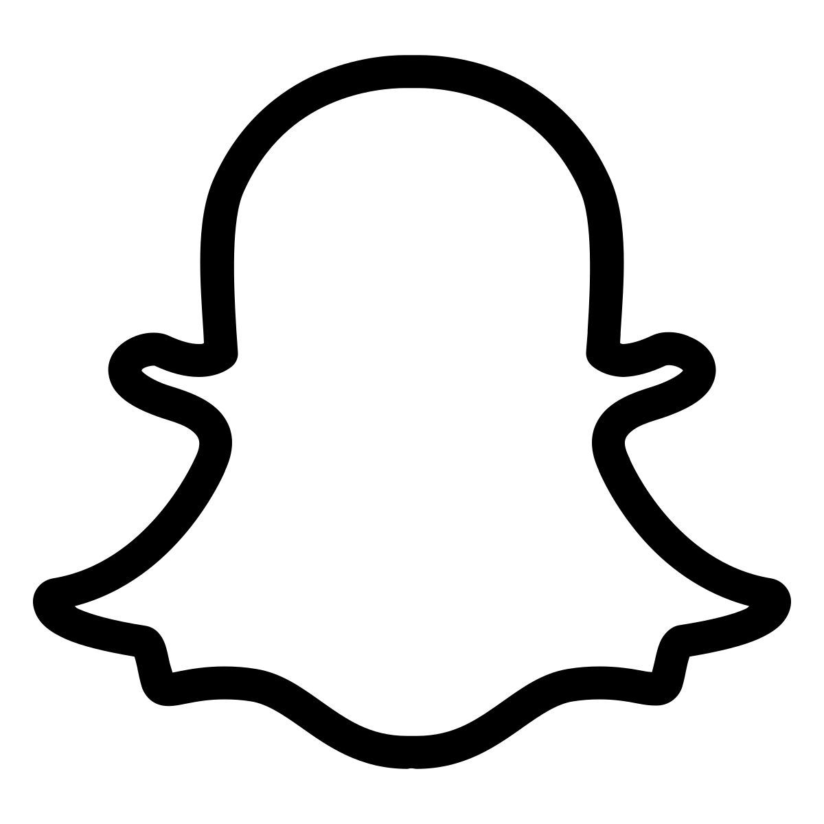 ios 17 outlined style snapchat icon