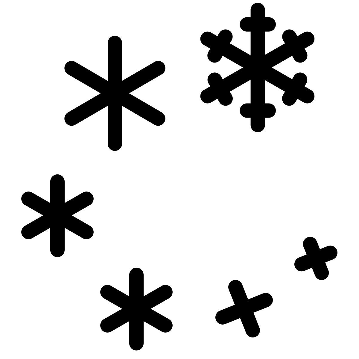 ios 17 outlined style 눈 폭풍 icon