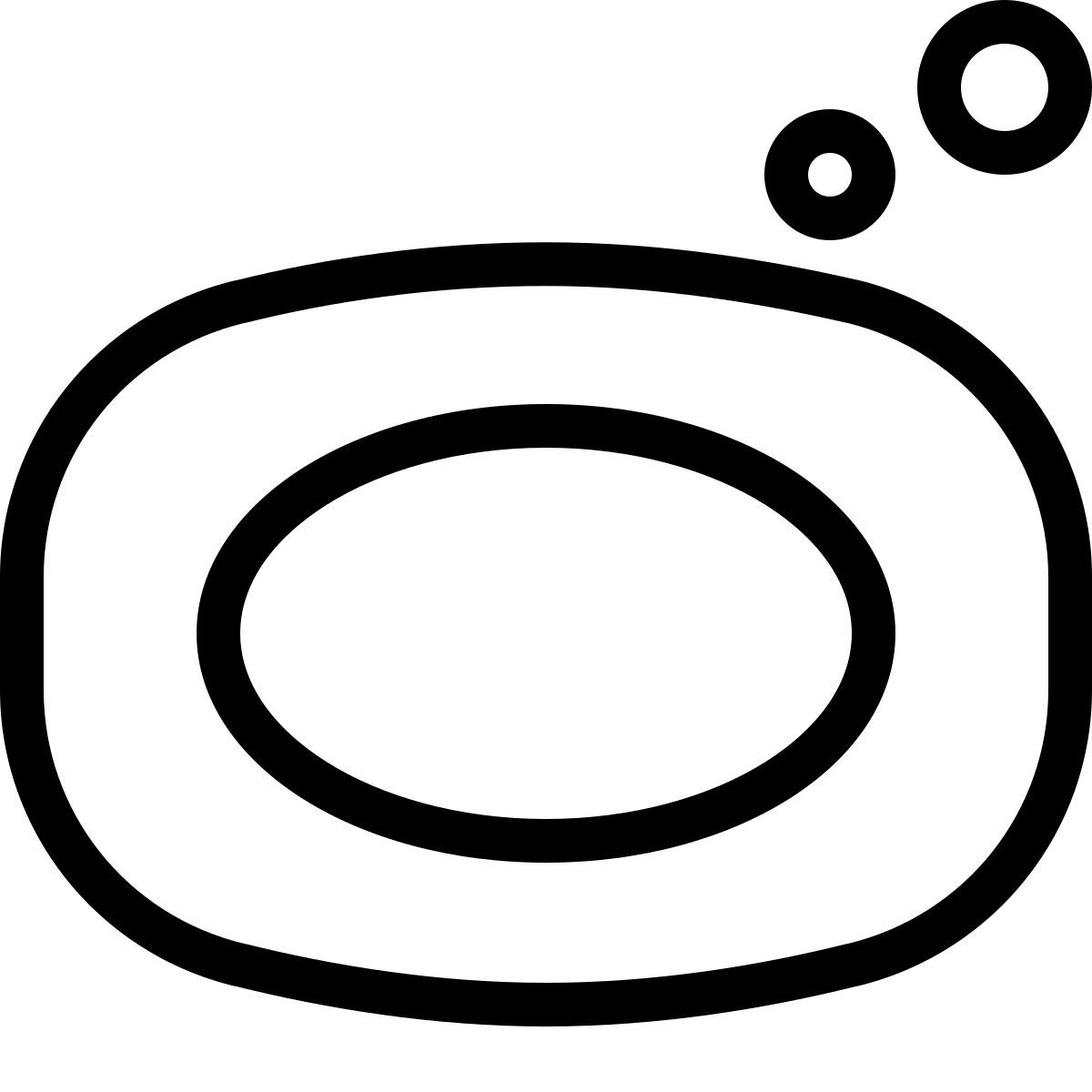 ios 17 outlined style 肥皂 icon