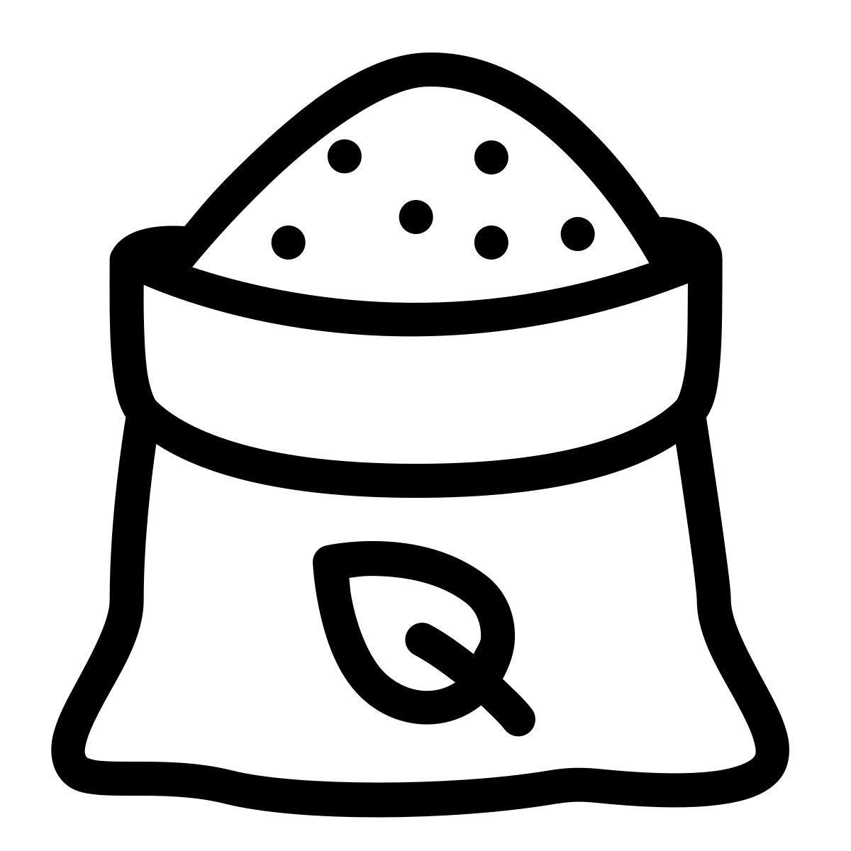 ios 17 outlined style fertilizzante solido icon