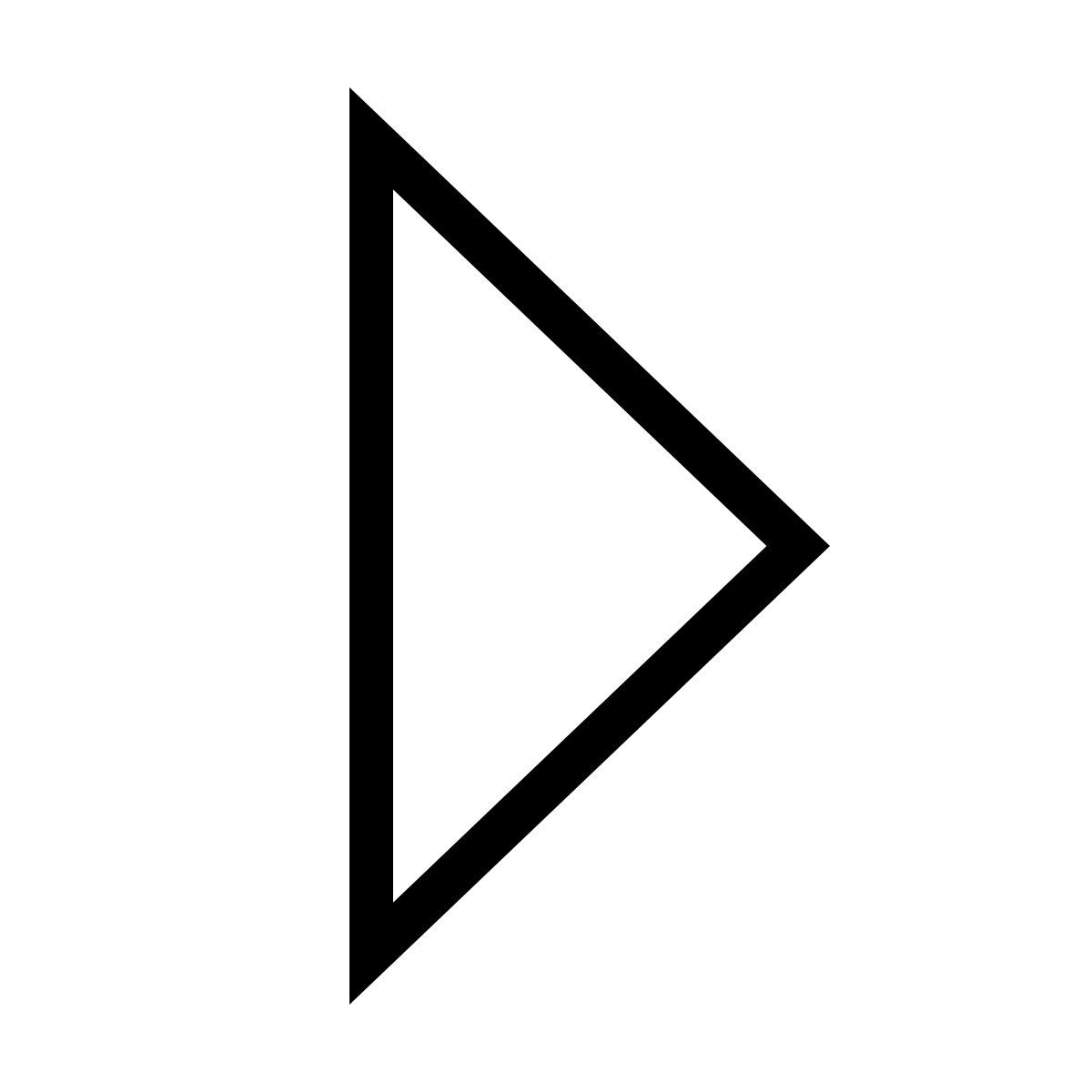 ios 17 outlined style clasificar derecho icon