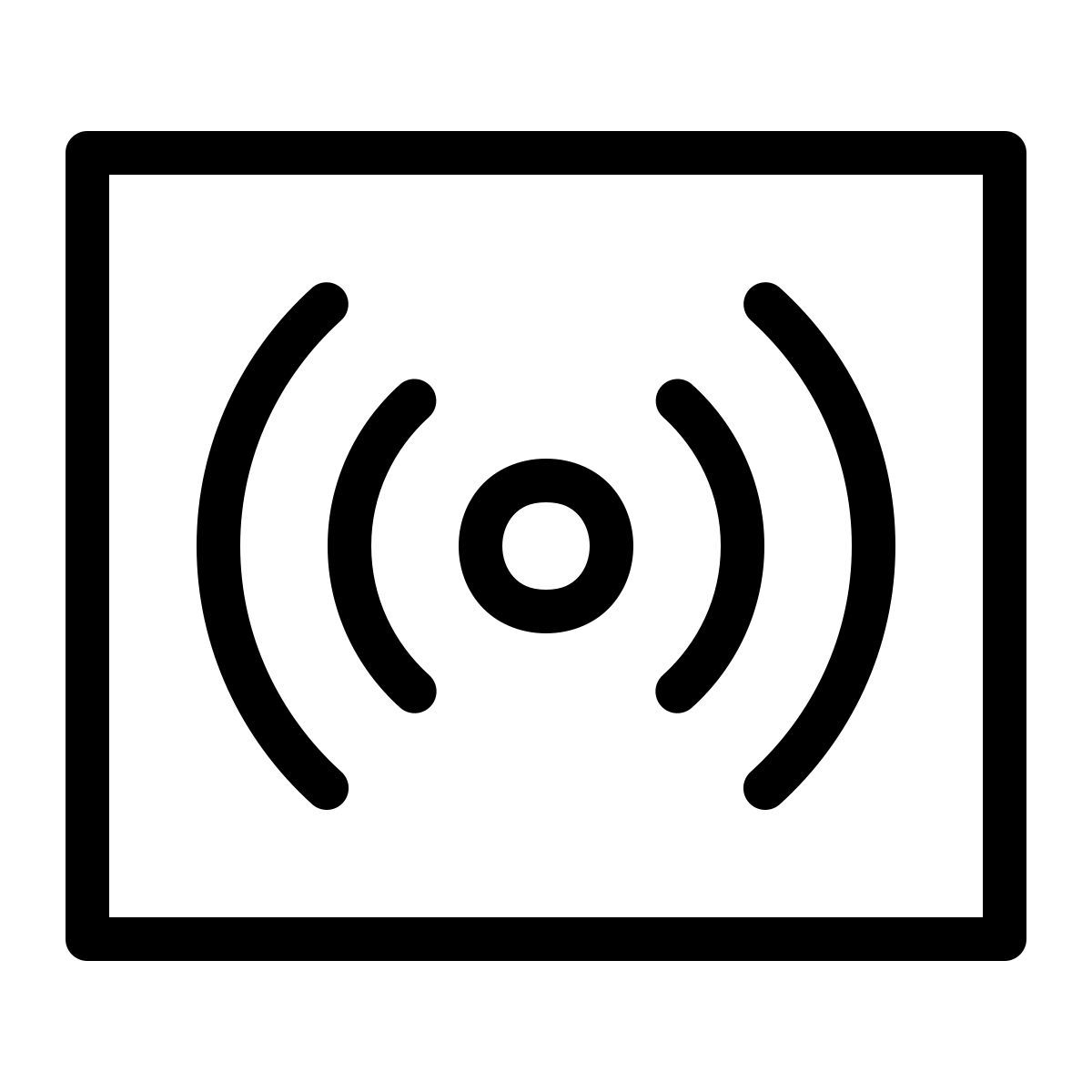 ios 17 outlined style sound surround icon