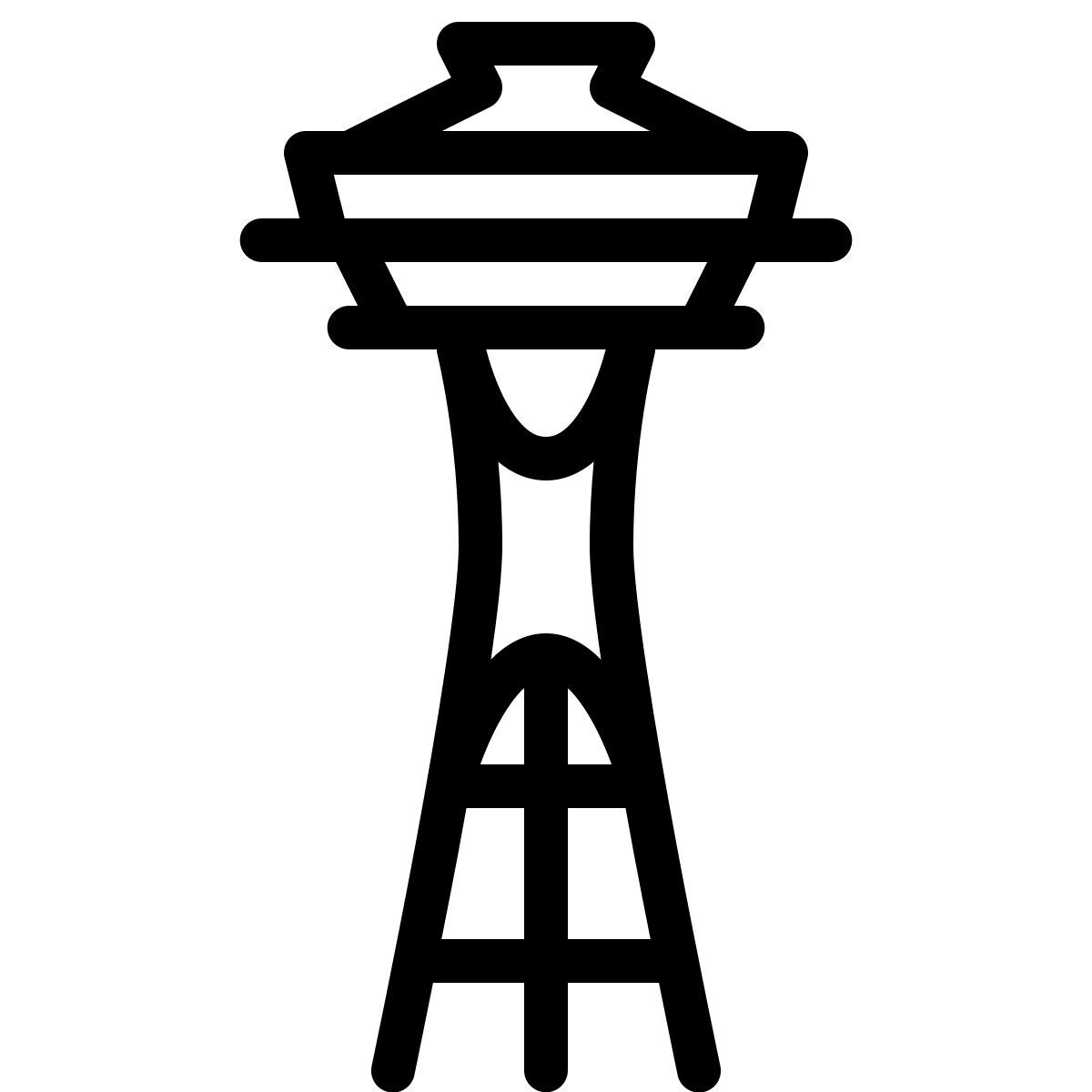 ios 17 outlined style aguja espacial icon