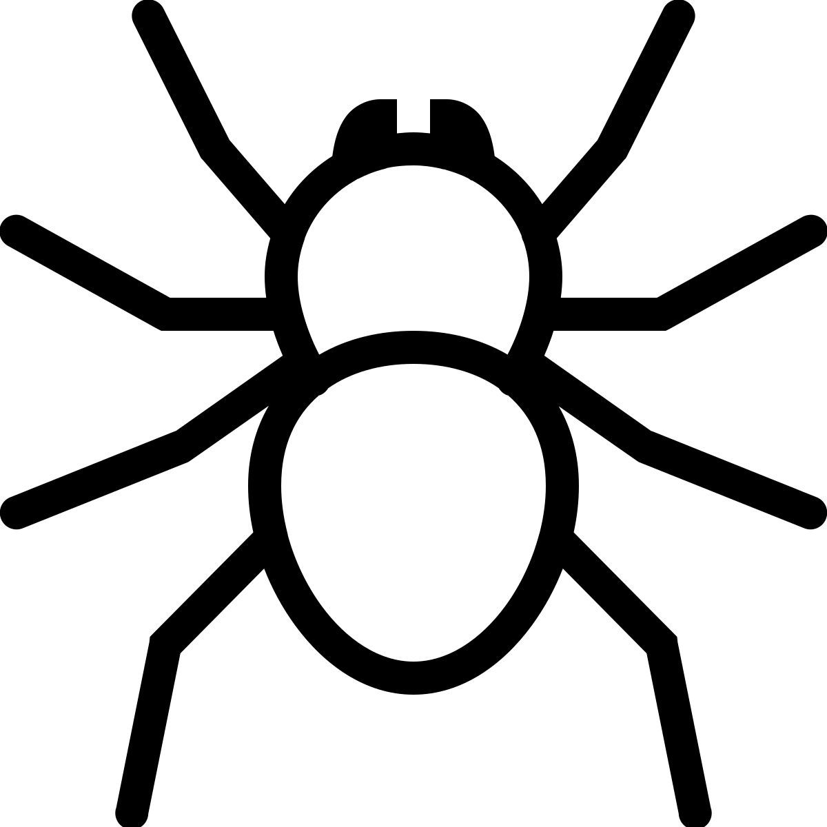 ios 17 outlined style spider icon