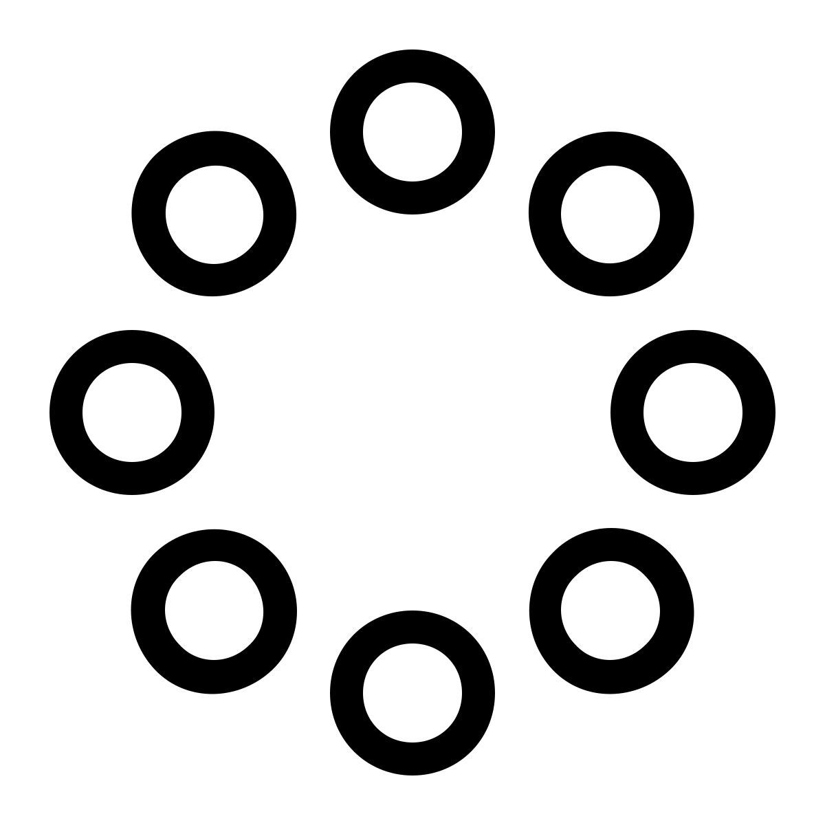 ios 17 outlined style spinner icon