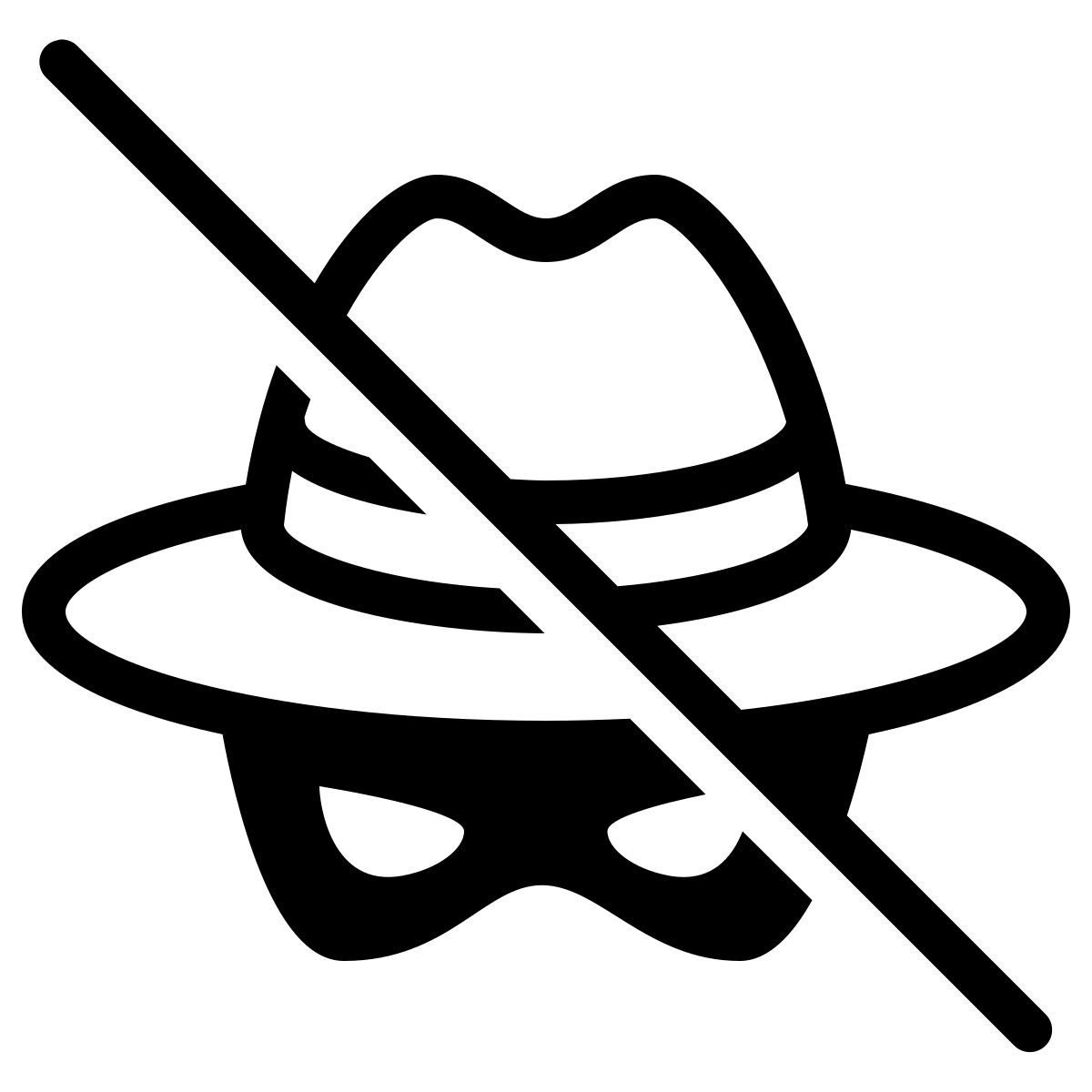 ios 17 outlined style 스파이웨어 무료 icon