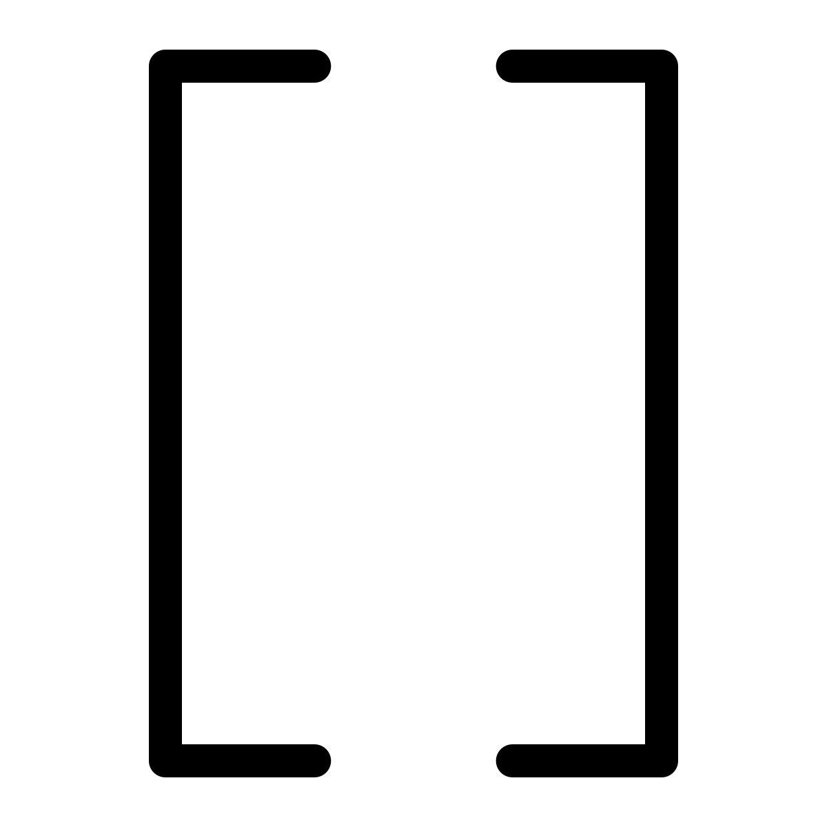 ios 17 outlined style corchetes icon