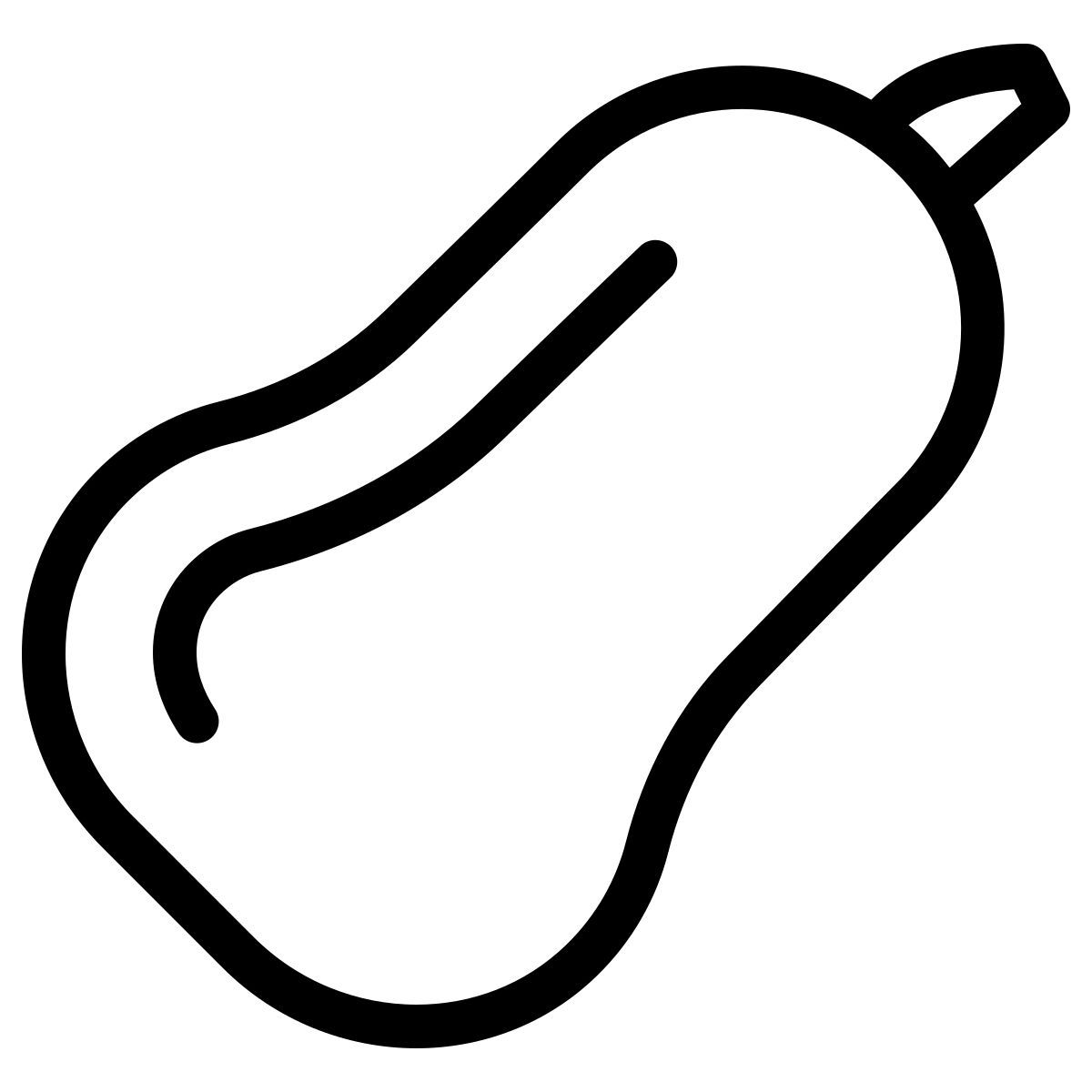 ios 17 outlined style abóbora icon